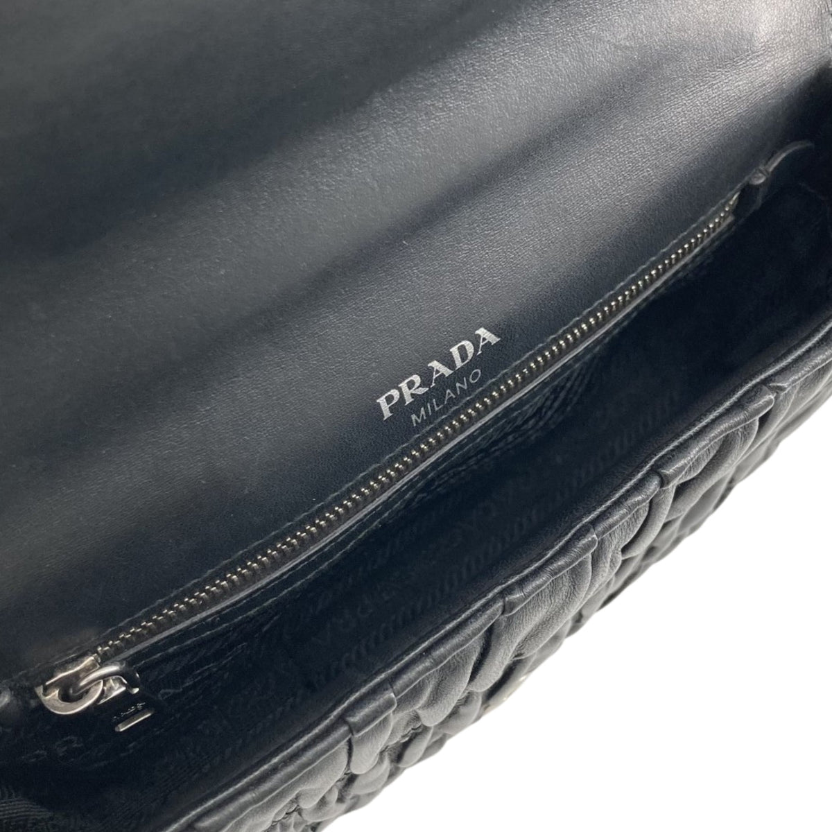 Prada Nappa Gaufre Chain Flap