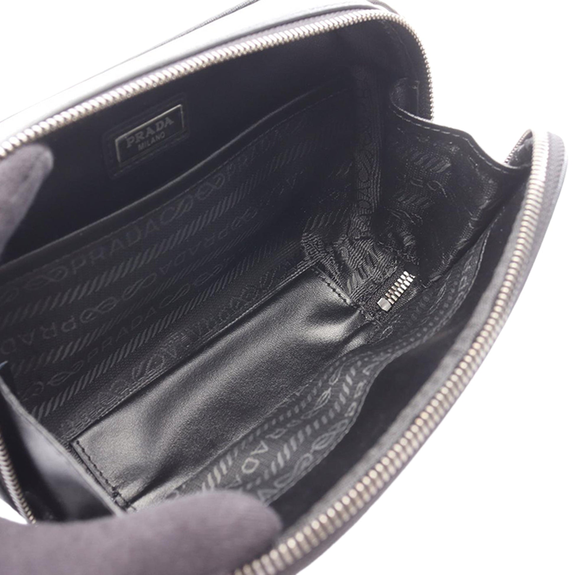 Prada Re Nylon and Saffiano Brique Crossbody
