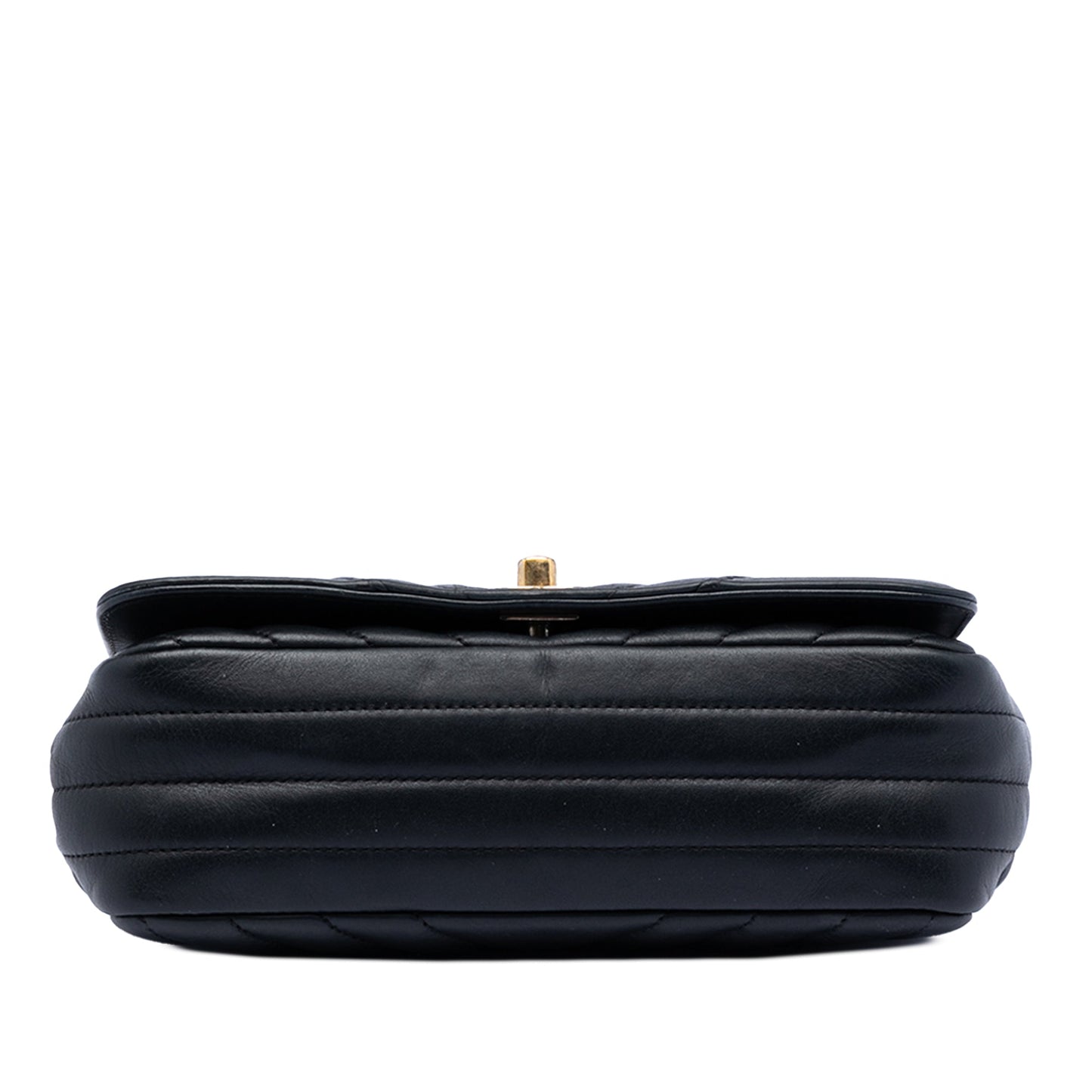 Mini Chevron Calfskin Statement Flap