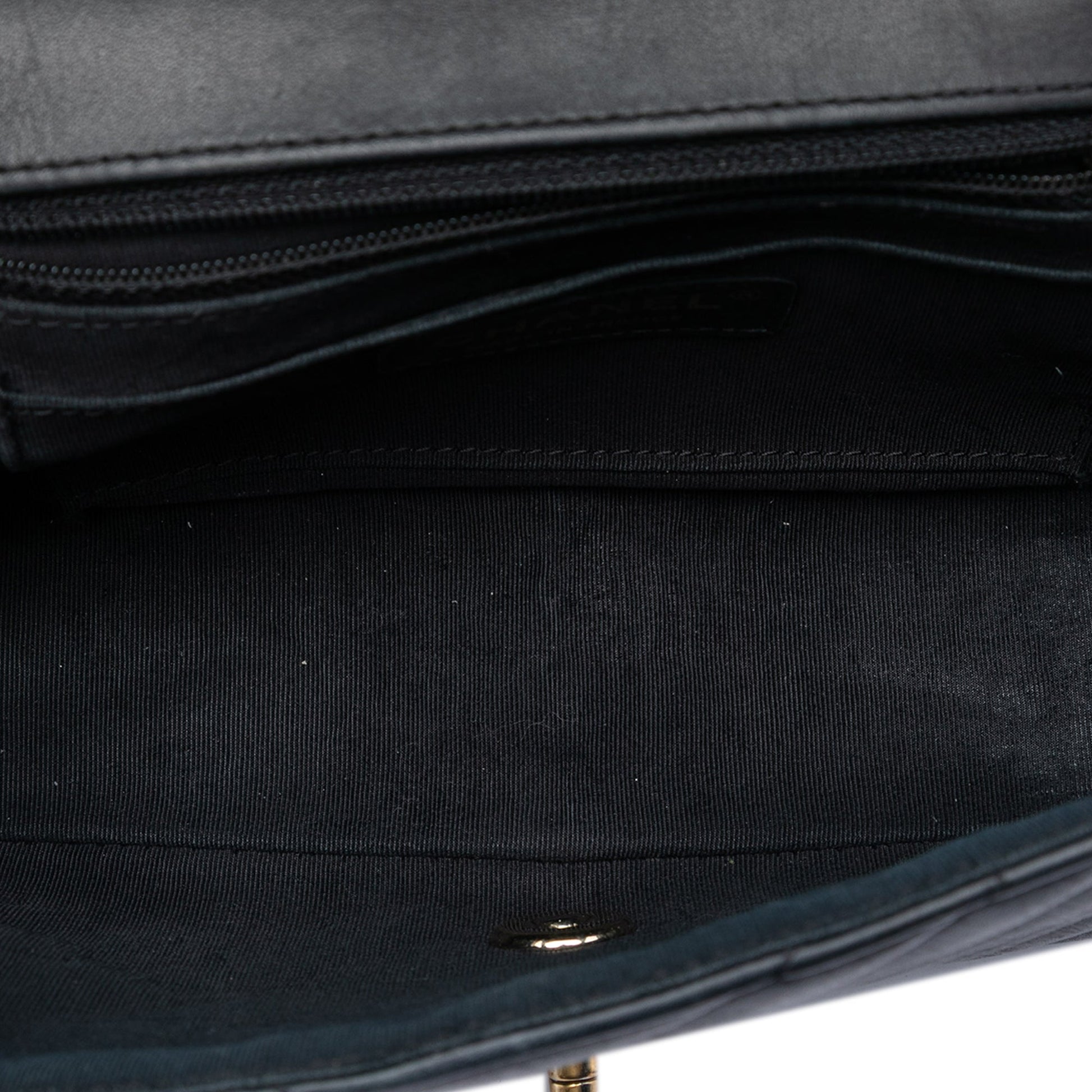 Mini Chevron Calfskin Statement Flap