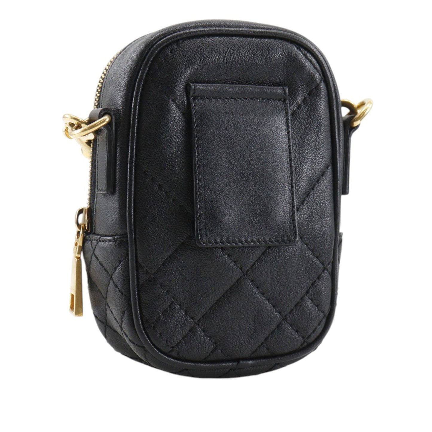 Versace Quilted Leather Medusa Belt Pouch Crossbody