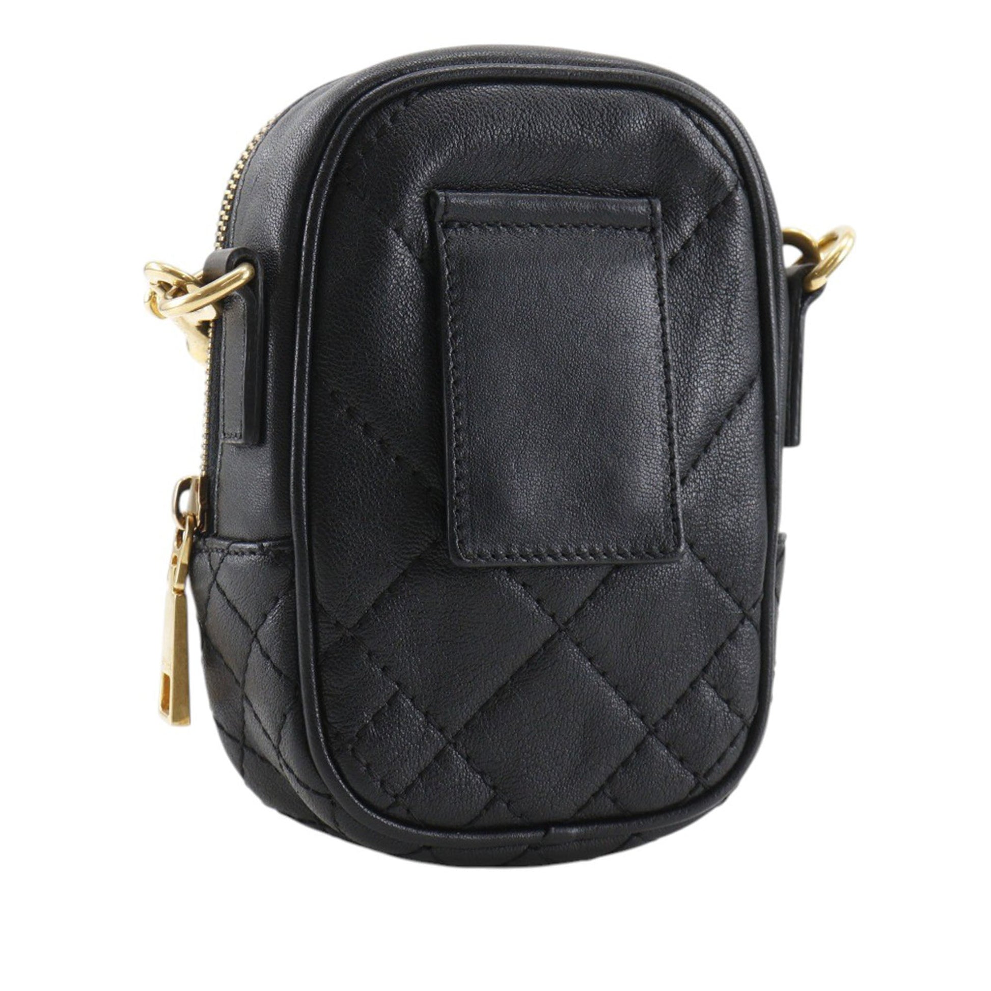Versace Quilted Leather Medusa Belt Pouch Crossbody