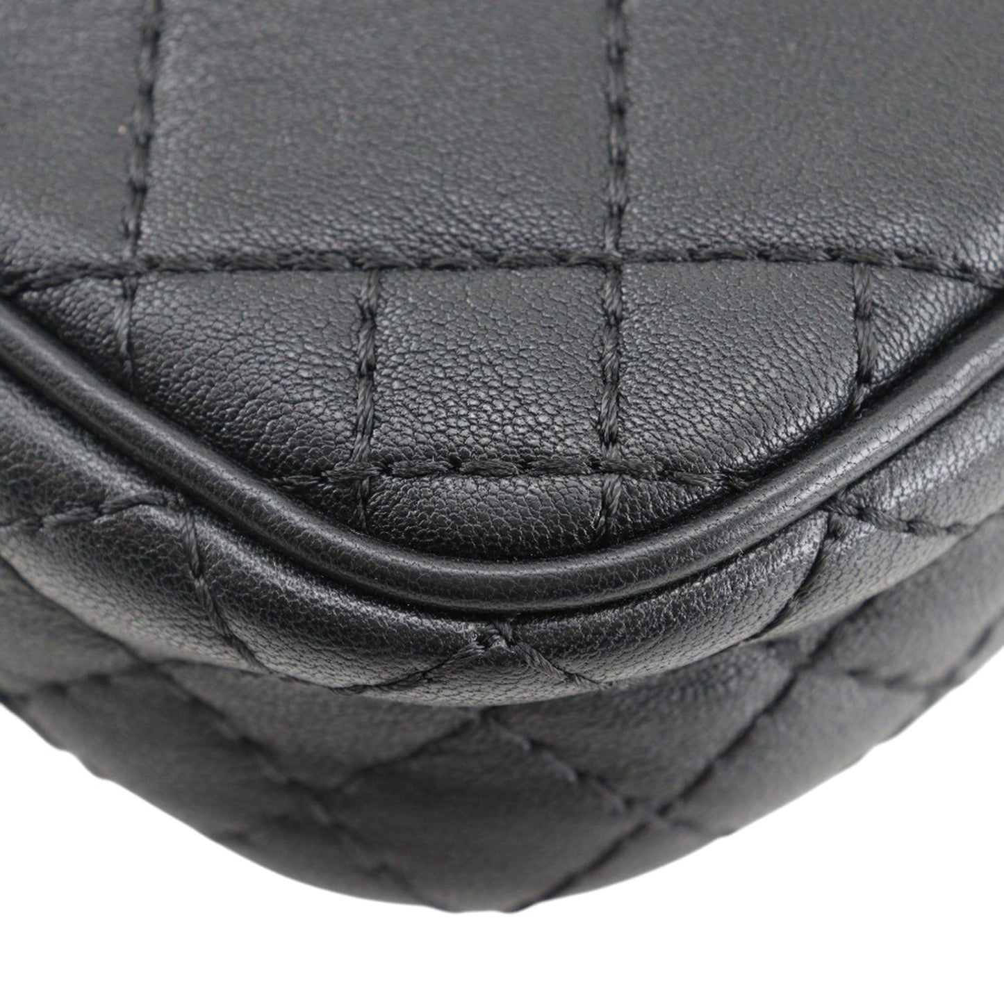 Versace Quilted Leather Medusa Belt Pouch Crossbody