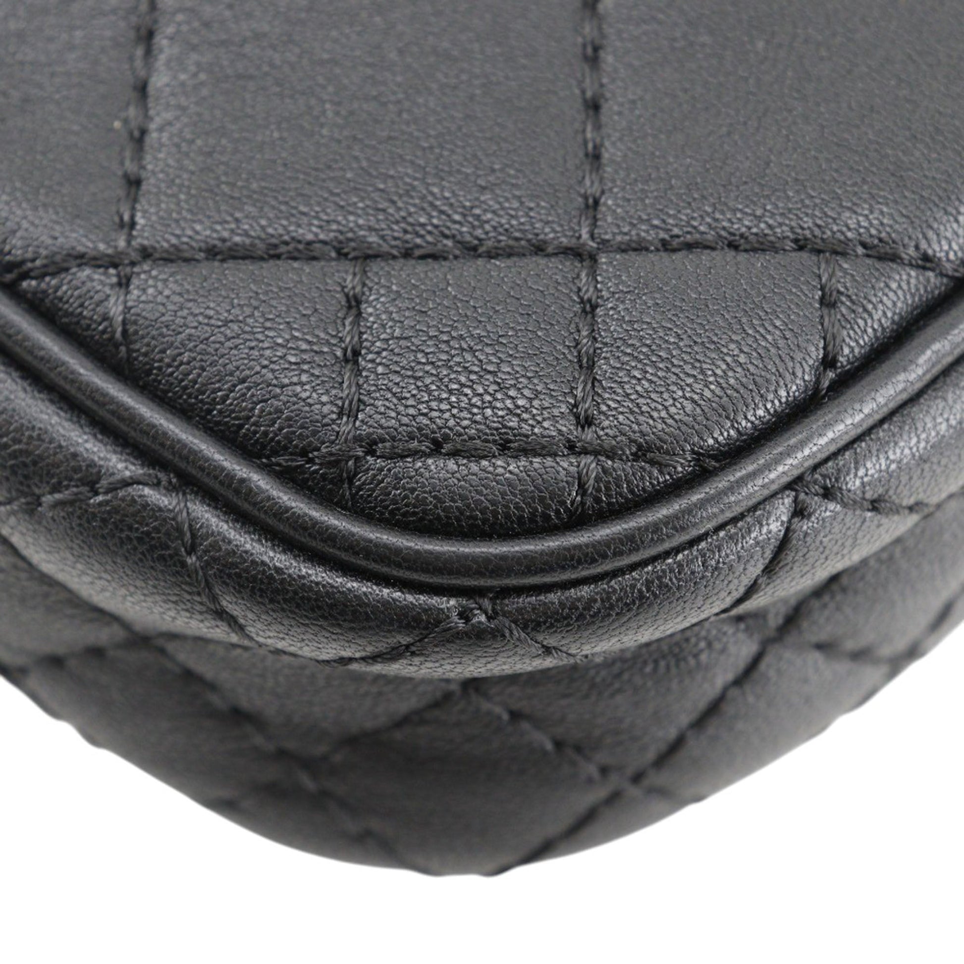 Versace Quilted Leather Medusa Belt Pouch Crossbody