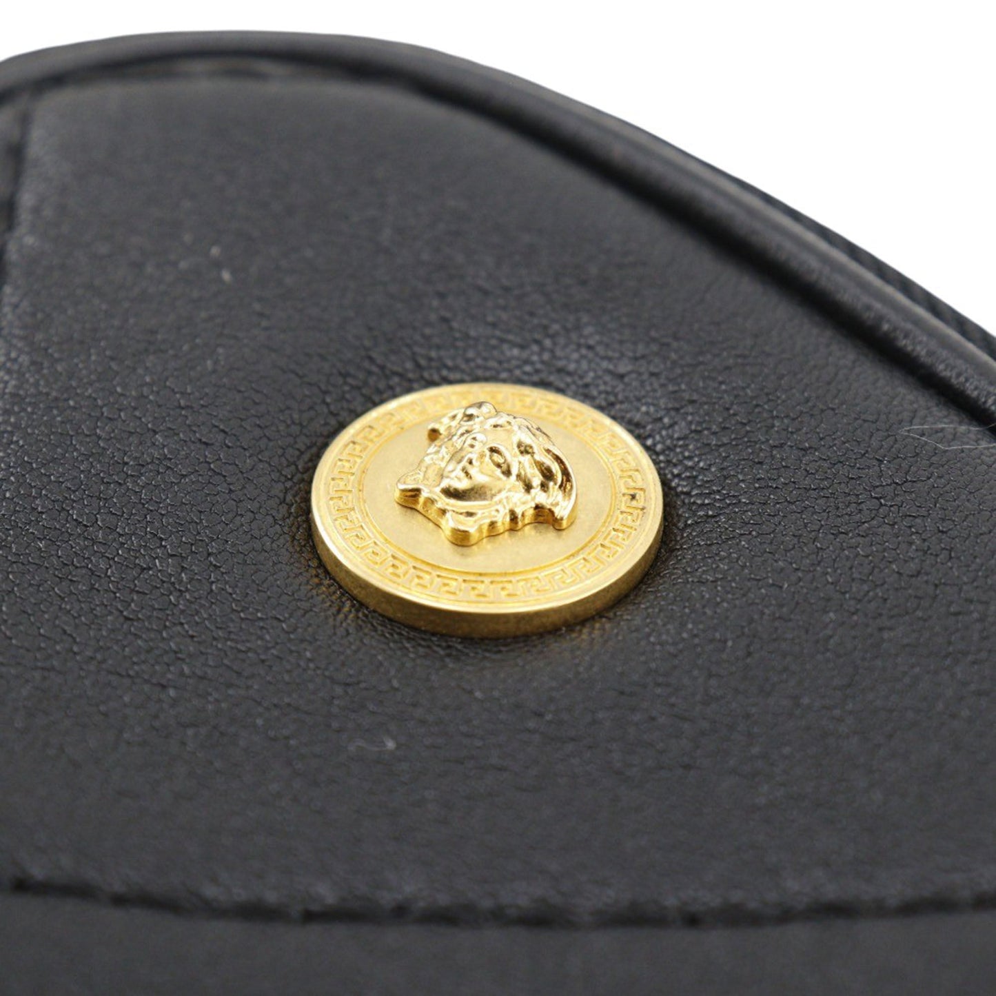 Versace Quilted Leather Medusa Belt Pouch Crossbody