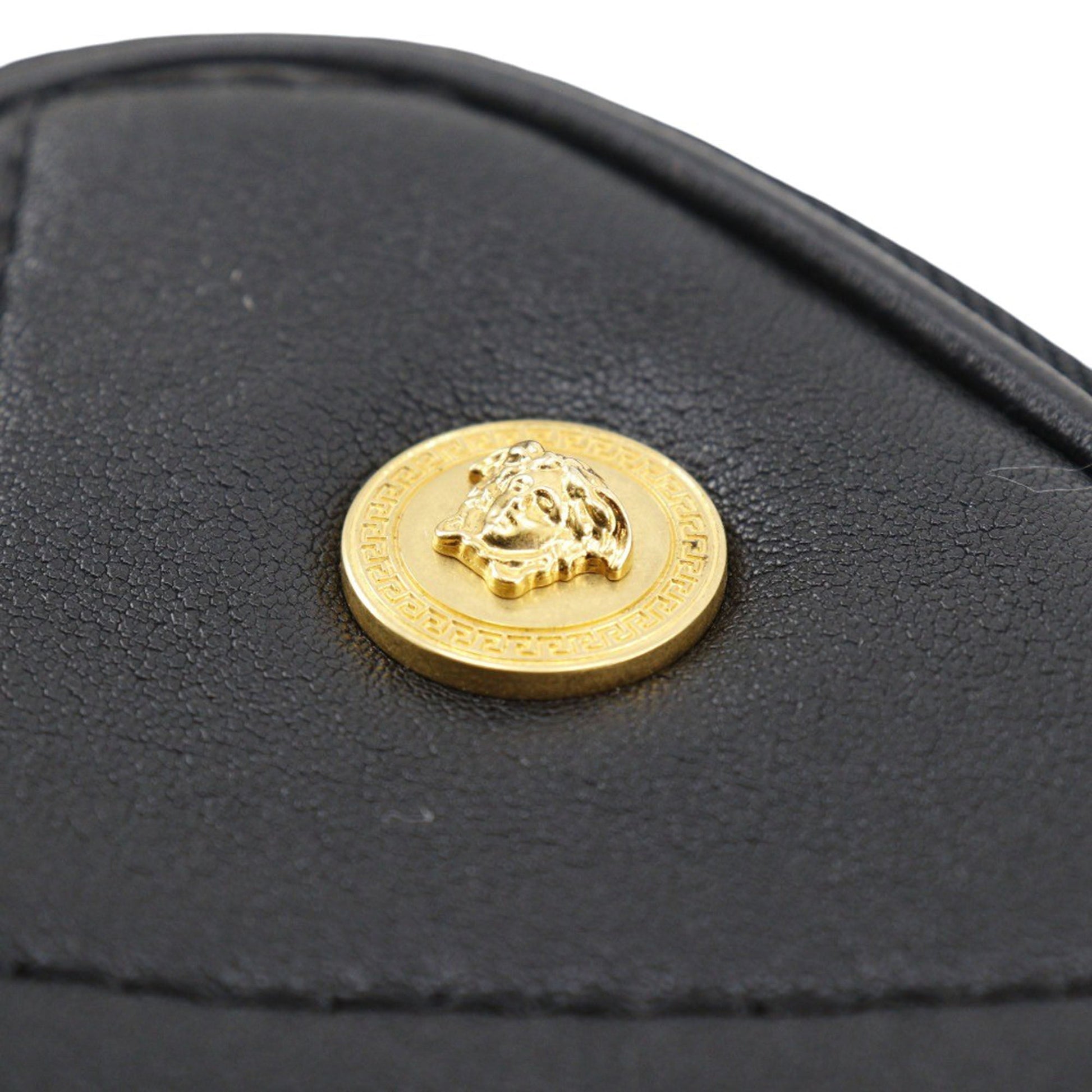Versace Quilted Leather Medusa Belt Pouch Crossbody