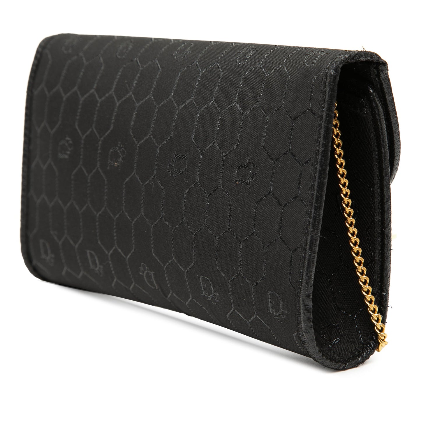 Dior Honeycomb Canvas Chain Flap Crossbody