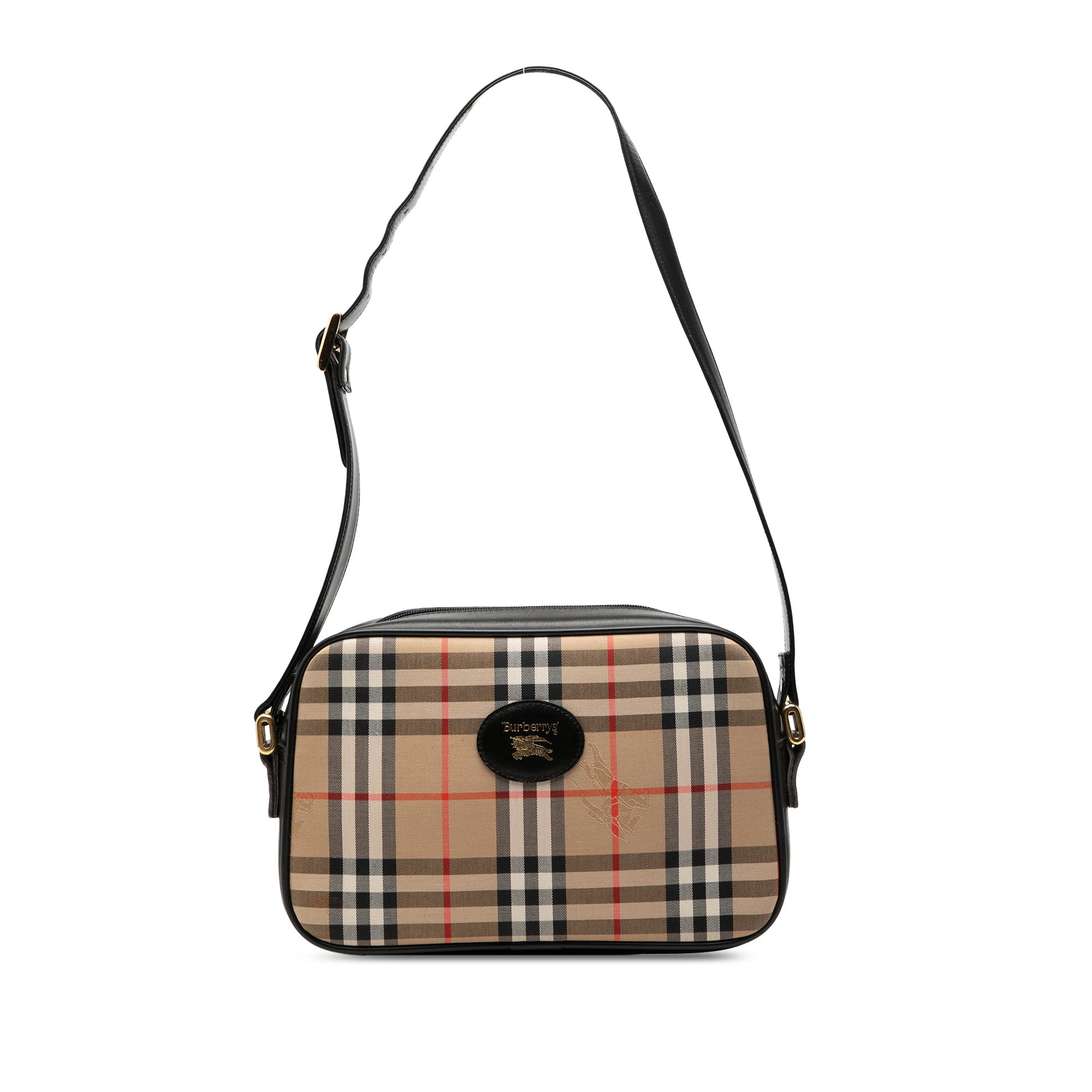 Burberry Haymarket Check Canvas Camera Bag
