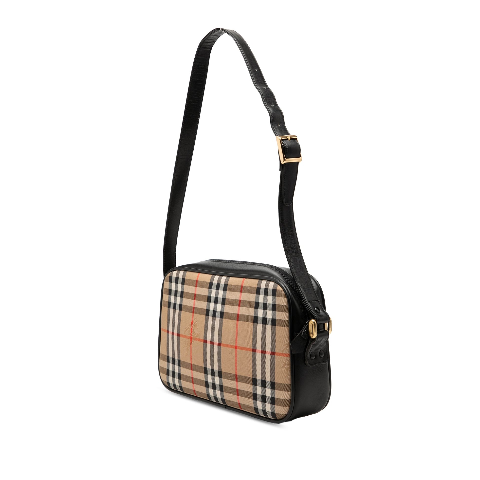 Burberry Haymarket Check Canvas Camera Bag