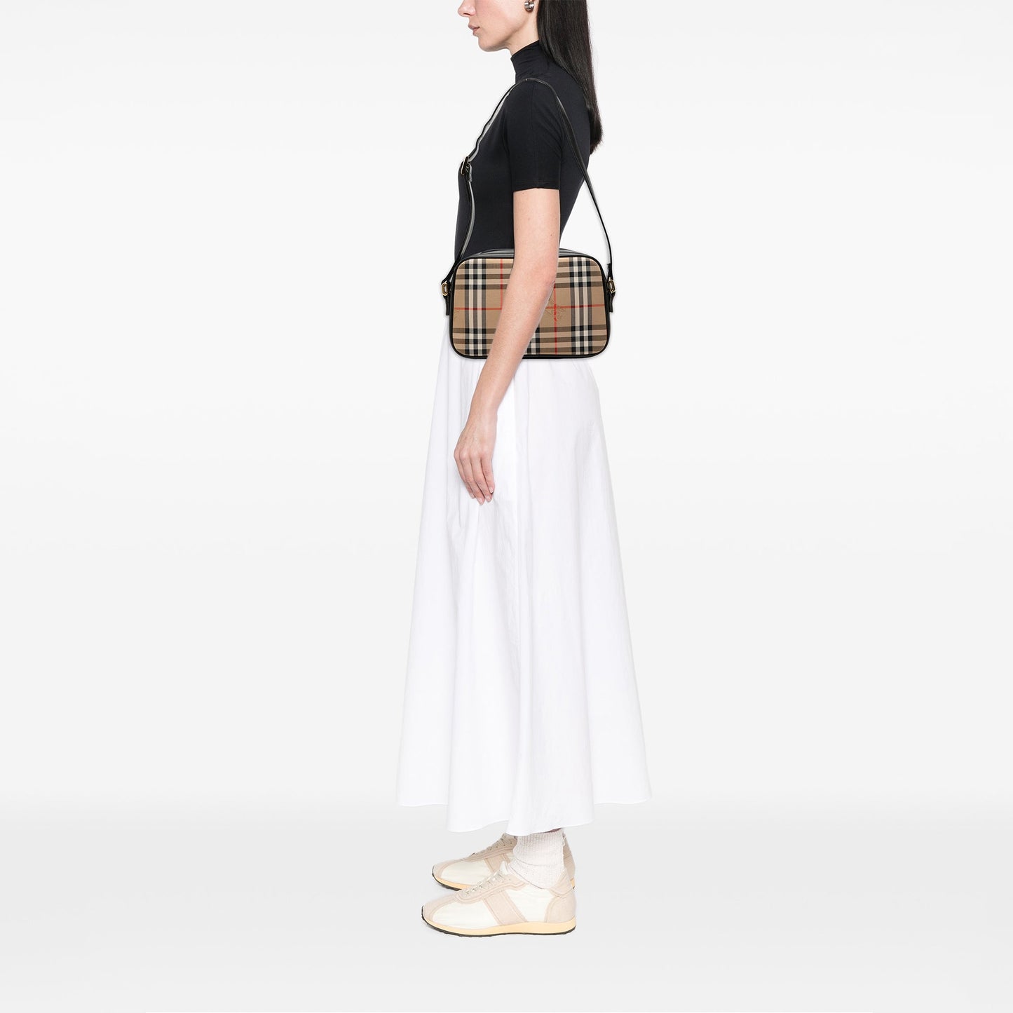 Burberry Haymarket Check Canvas Camera Bag