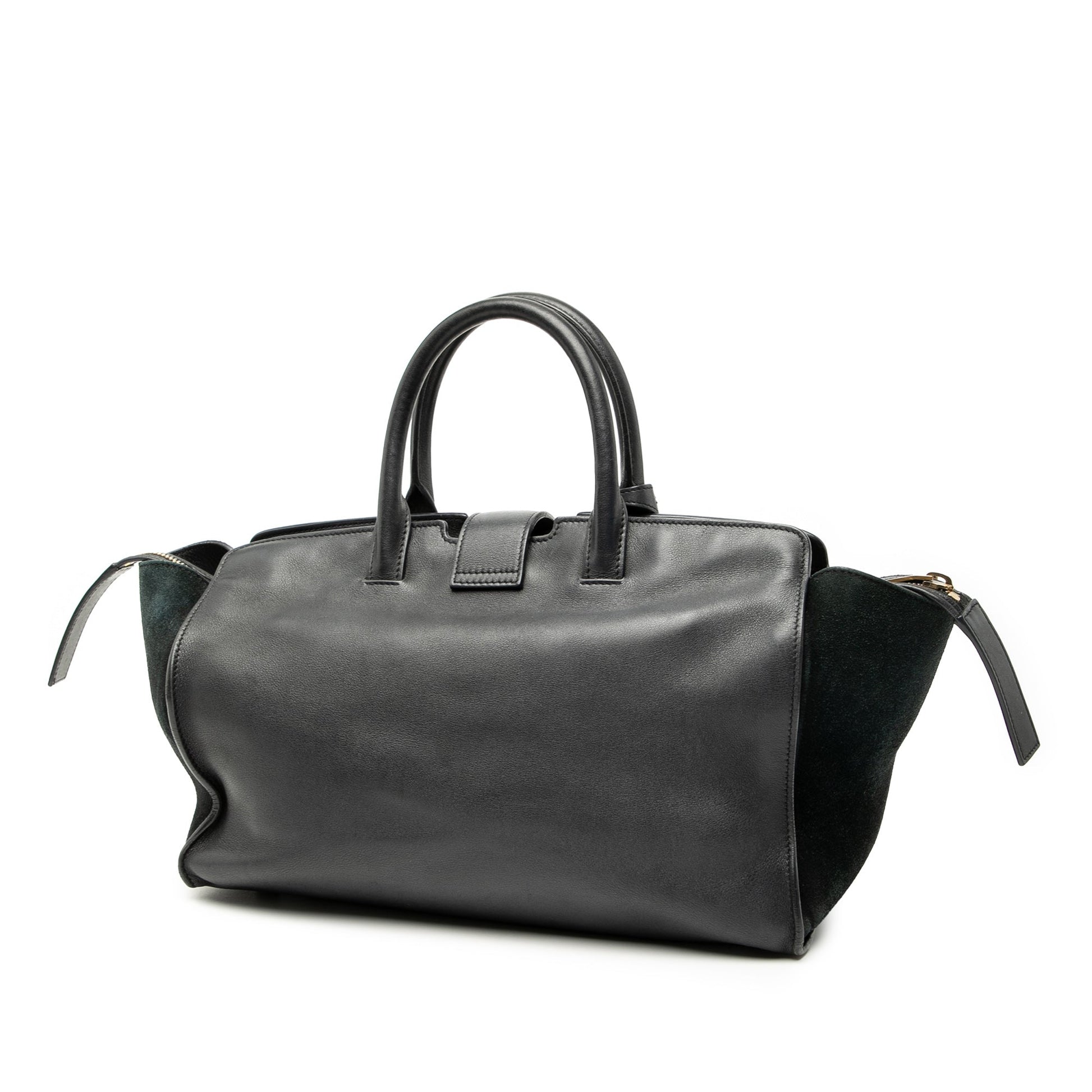 Saint Laurent Small Leather Downtown Cabas Satchel