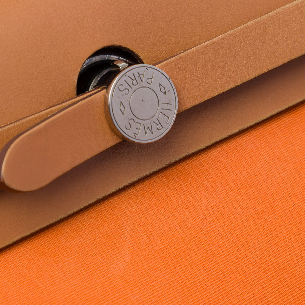 Hermès Toile Herbag Zip 31 — Orange