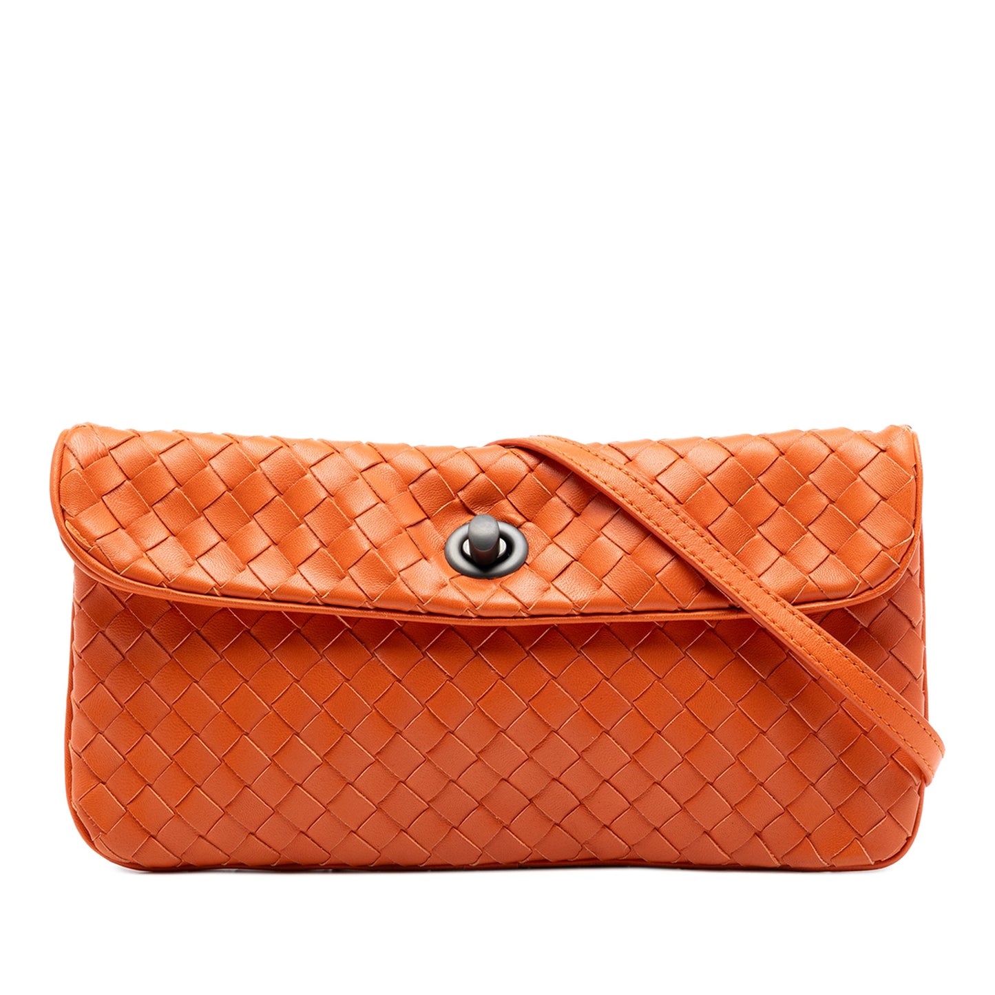 Bottega Veneta Mini Nappa Intrecciato Turn Lock Crossbody