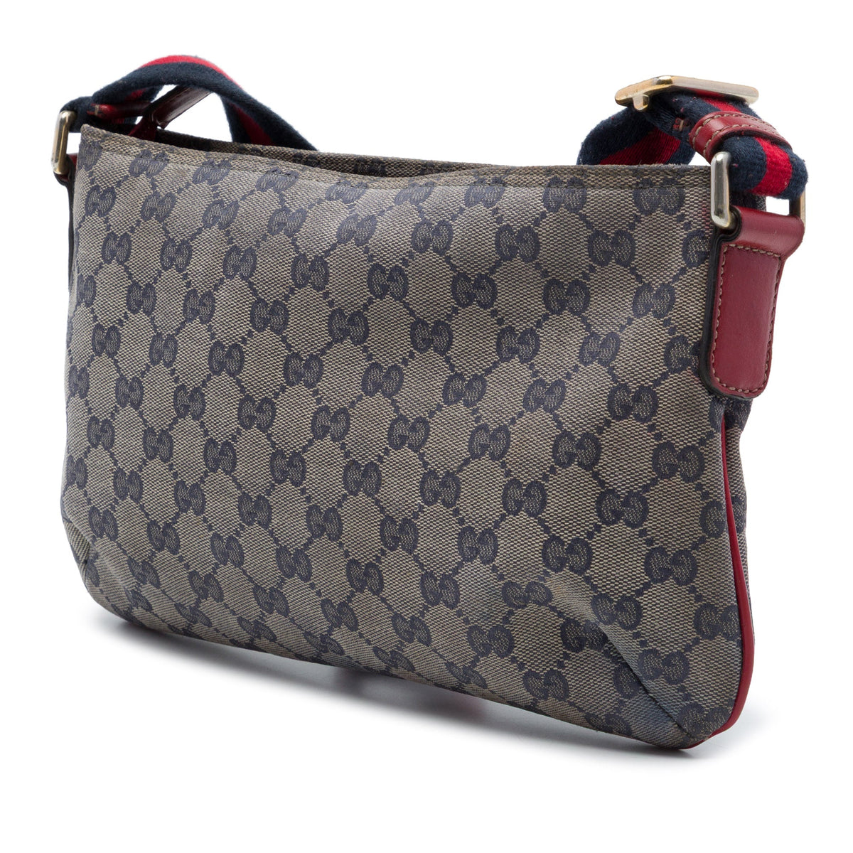 Gucci GG Crystal Web Crossbody — Beige