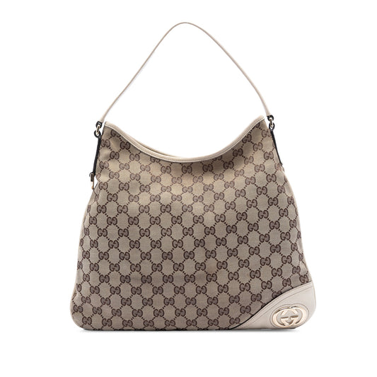 Gucci GG Canvas New Britt Hobo