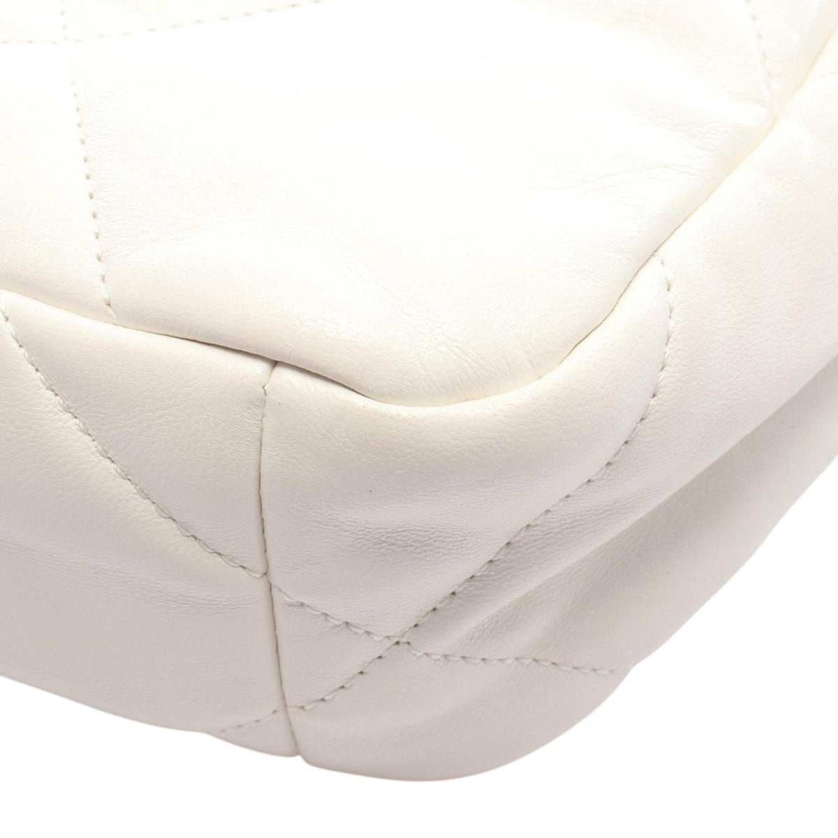 Chanel Medium Lambskin 19 Flap — White