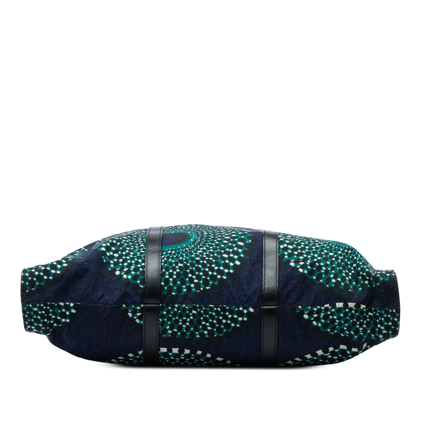 Burberry Leather Trimmed Prorsum Printed Nylon Tote