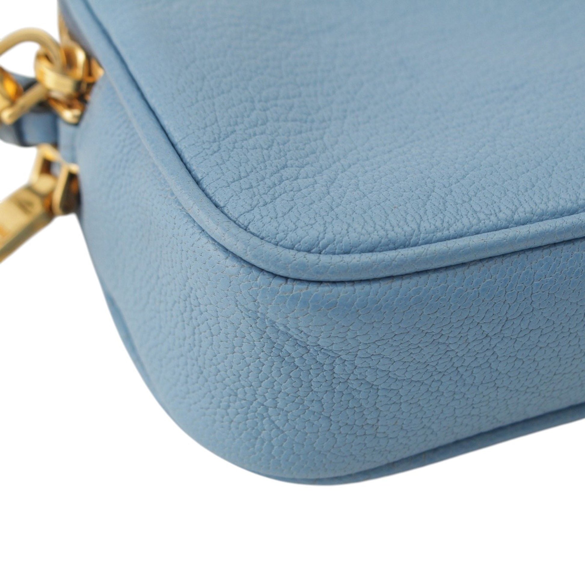 Miu Miu Goatskin Madras Double Zip Pochette