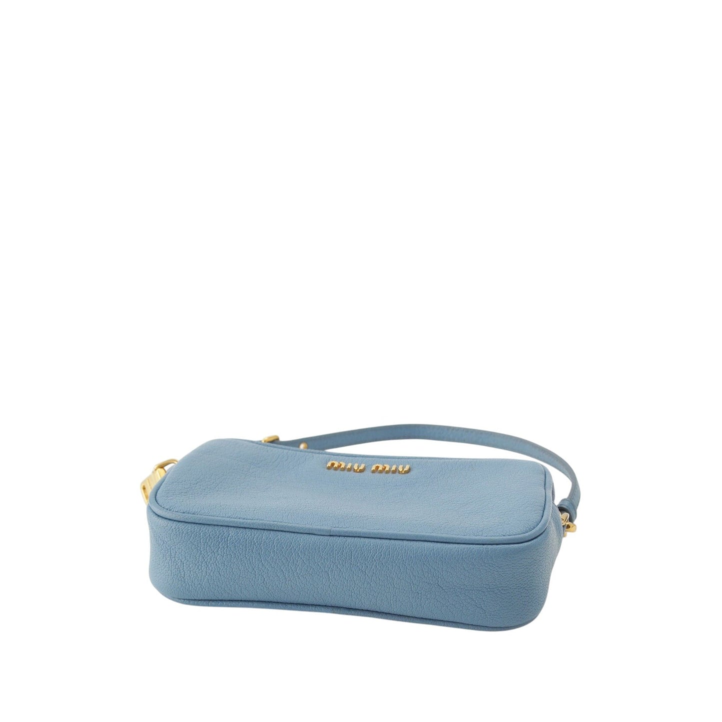Miu Miu Goatskin Madras Double Zip Pochette