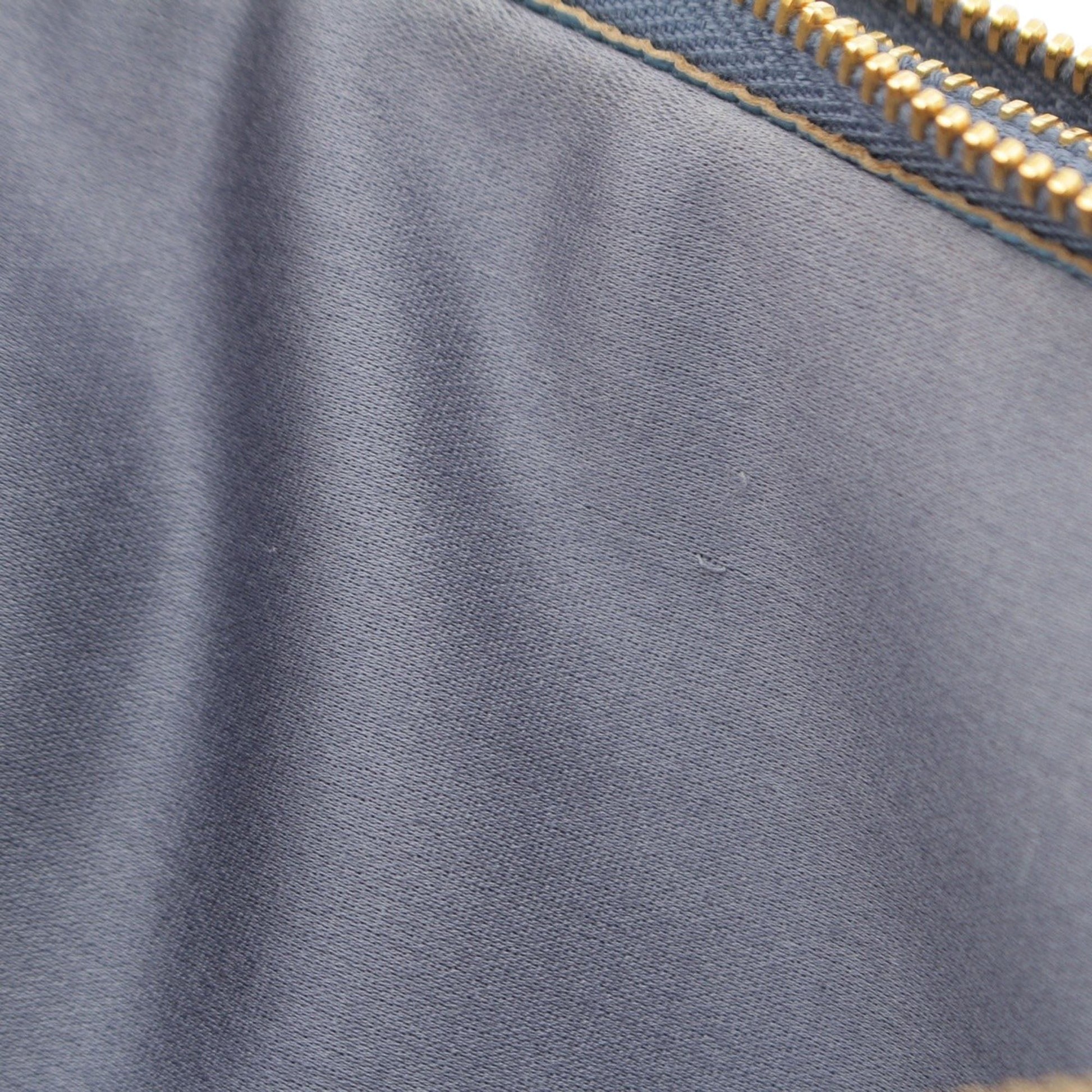 Miu Miu Goatskin Madras Double Zip Pochette