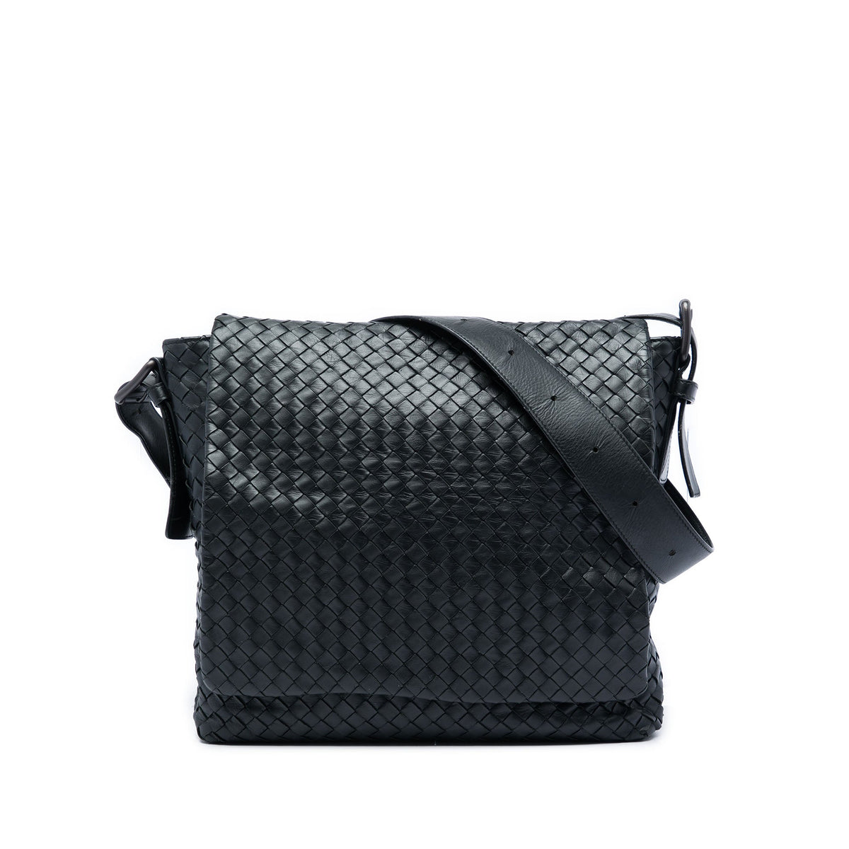 Bottega Veneta Nappa Intrecciato Flap Crossbody