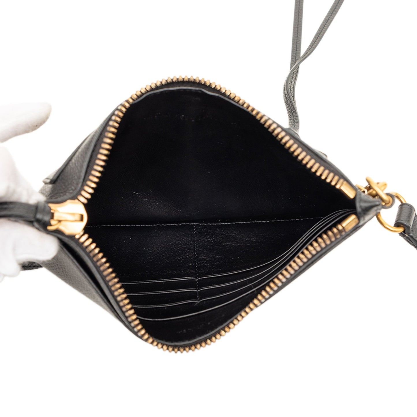 Balenciaga Grained Calfskin Neo Classic Pouch XS