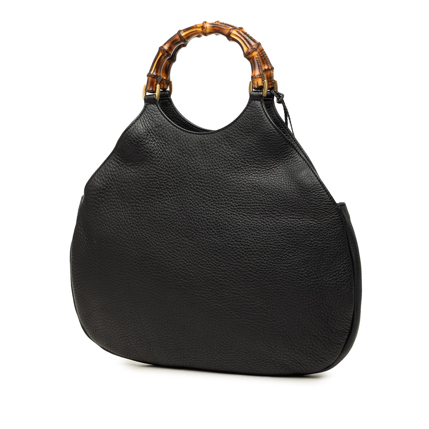 Gucci Pebbled Calfskin Bamboo Hobo