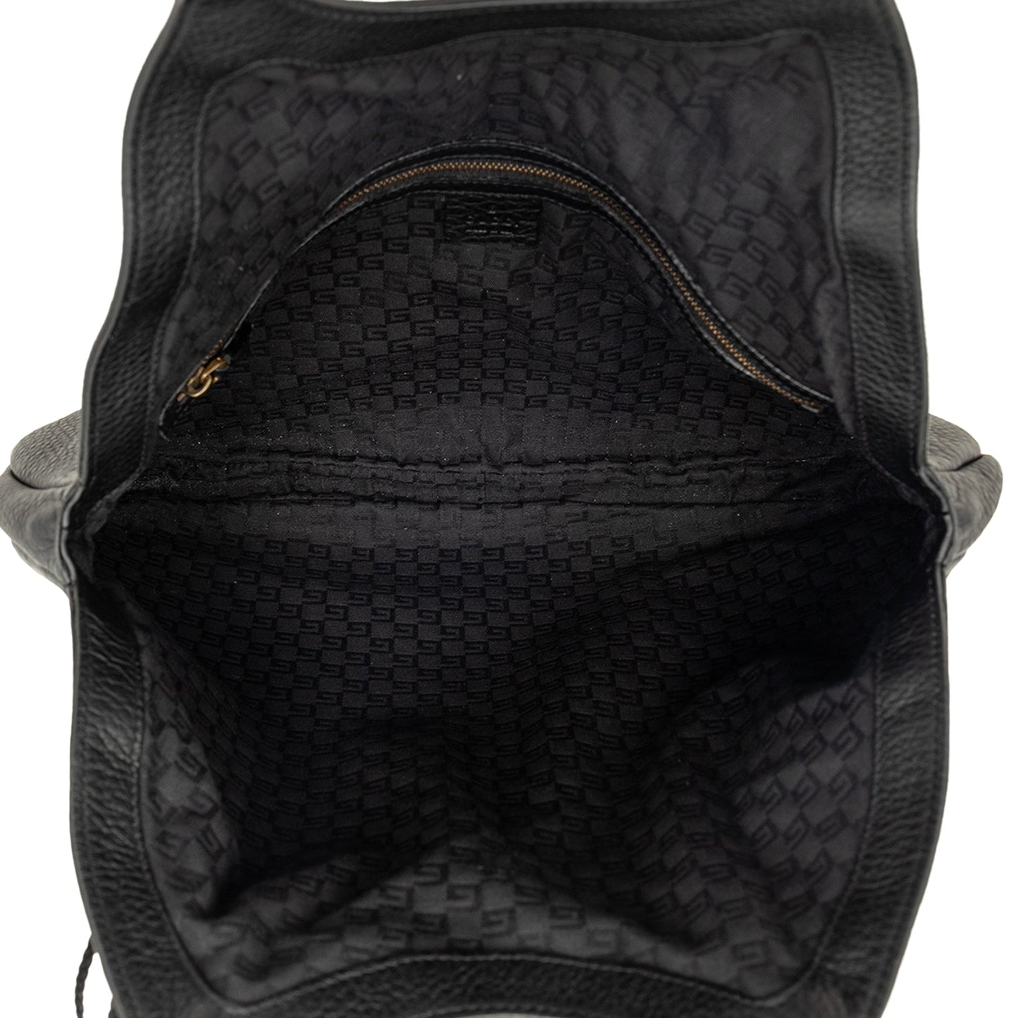 Gucci Pebbled Calfskin Bamboo Hobo