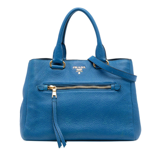 Prada Vitello Daino Open Convertible Tote