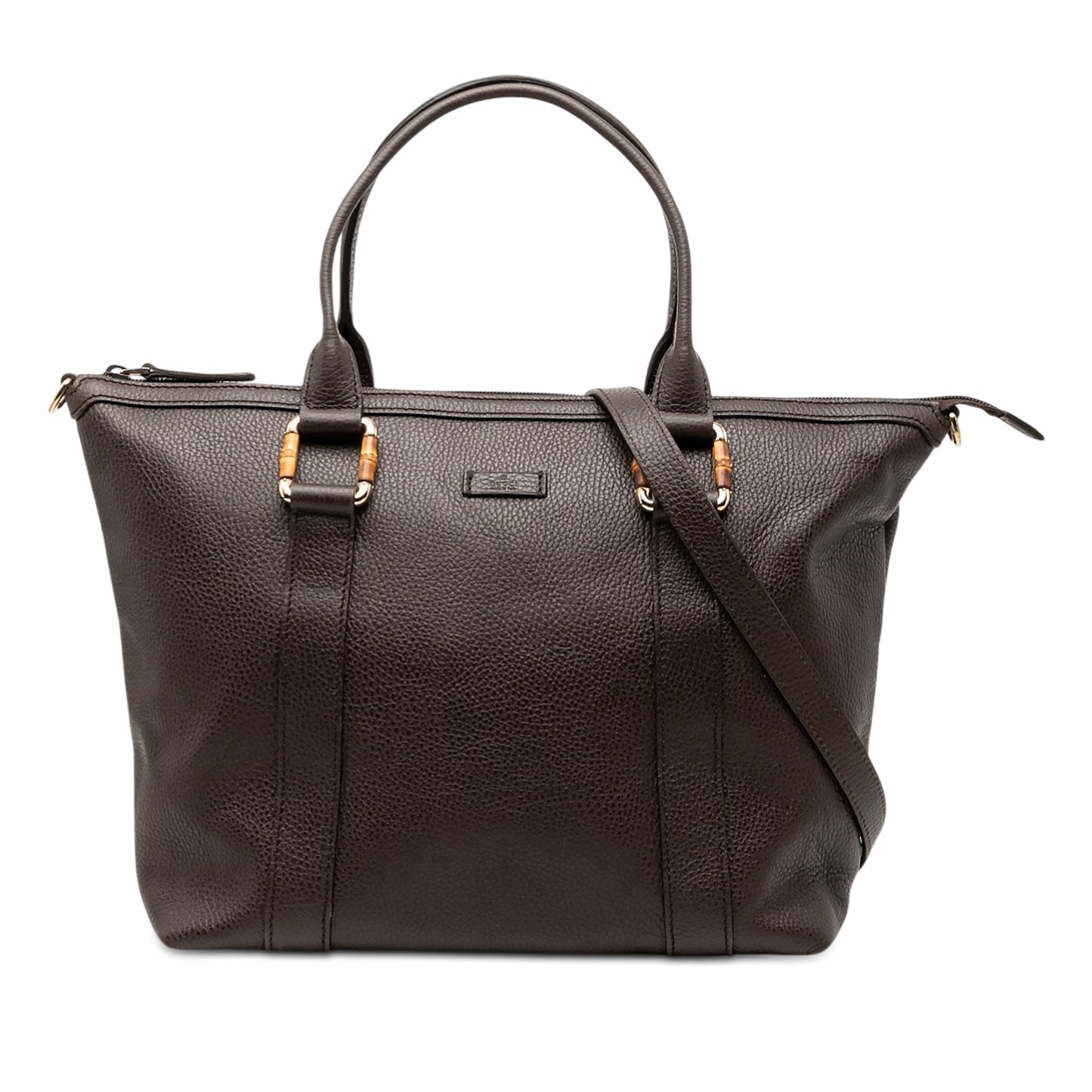Gucci Leather Bamboo Satchel