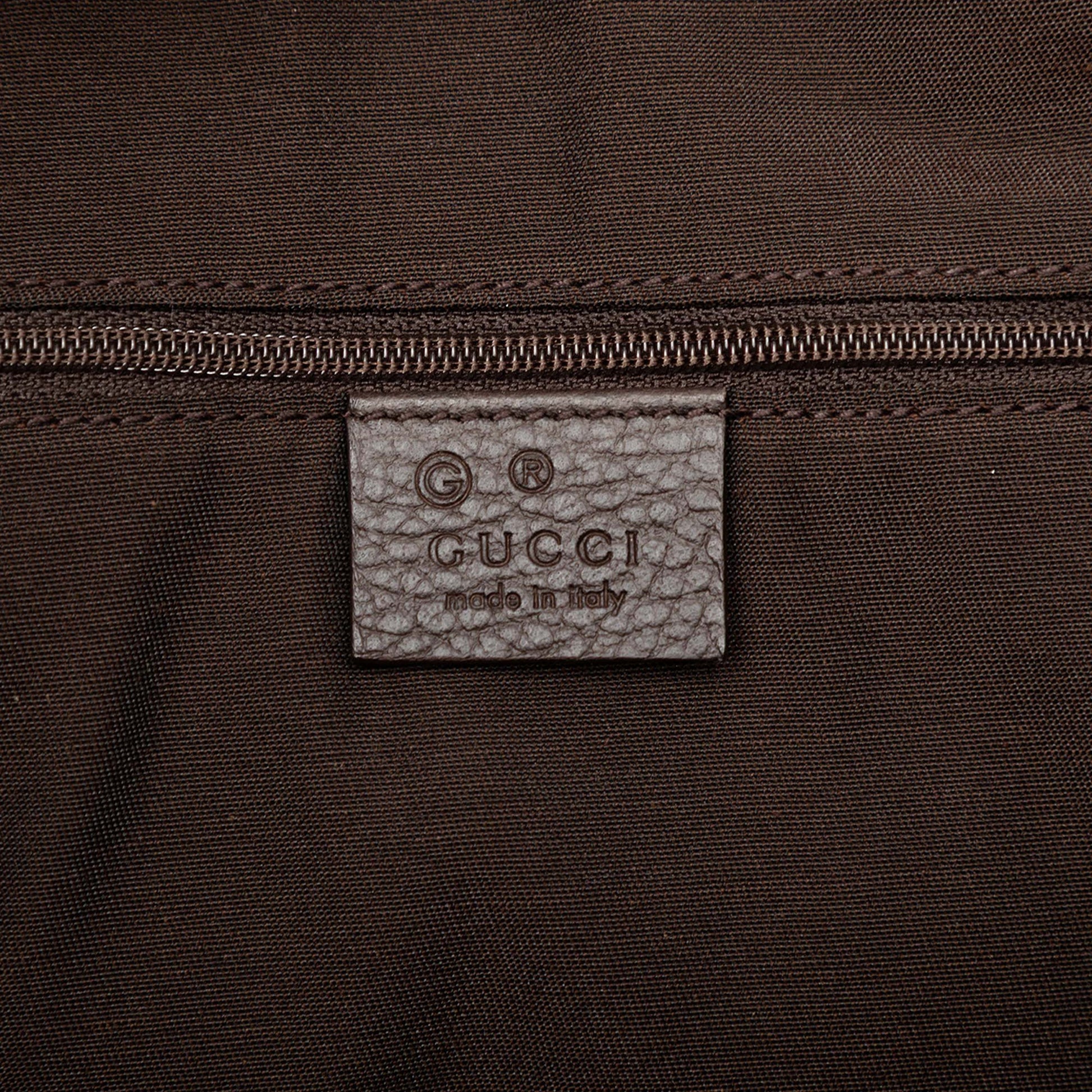 Gucci Leather Bamboo Satchel