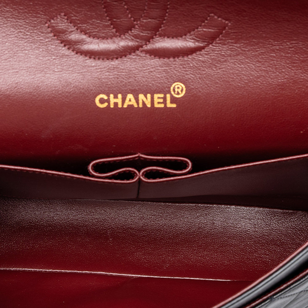 Chanel Medium Classic Lambskin Double Flap — Black