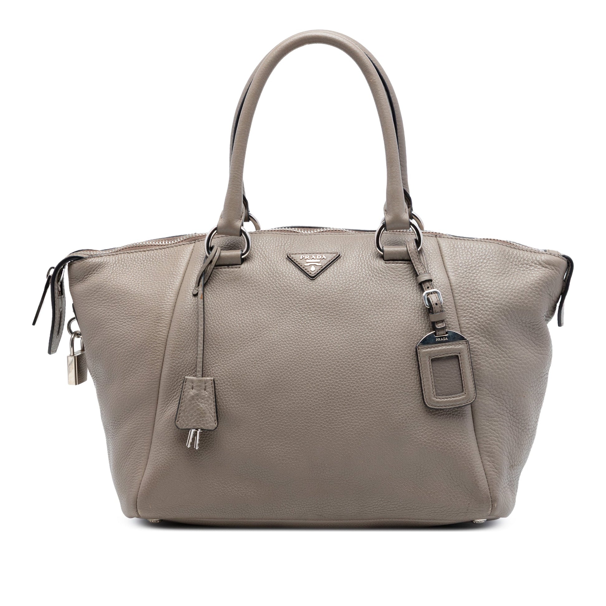 Prada Vitello Daino Double Handle Bag
