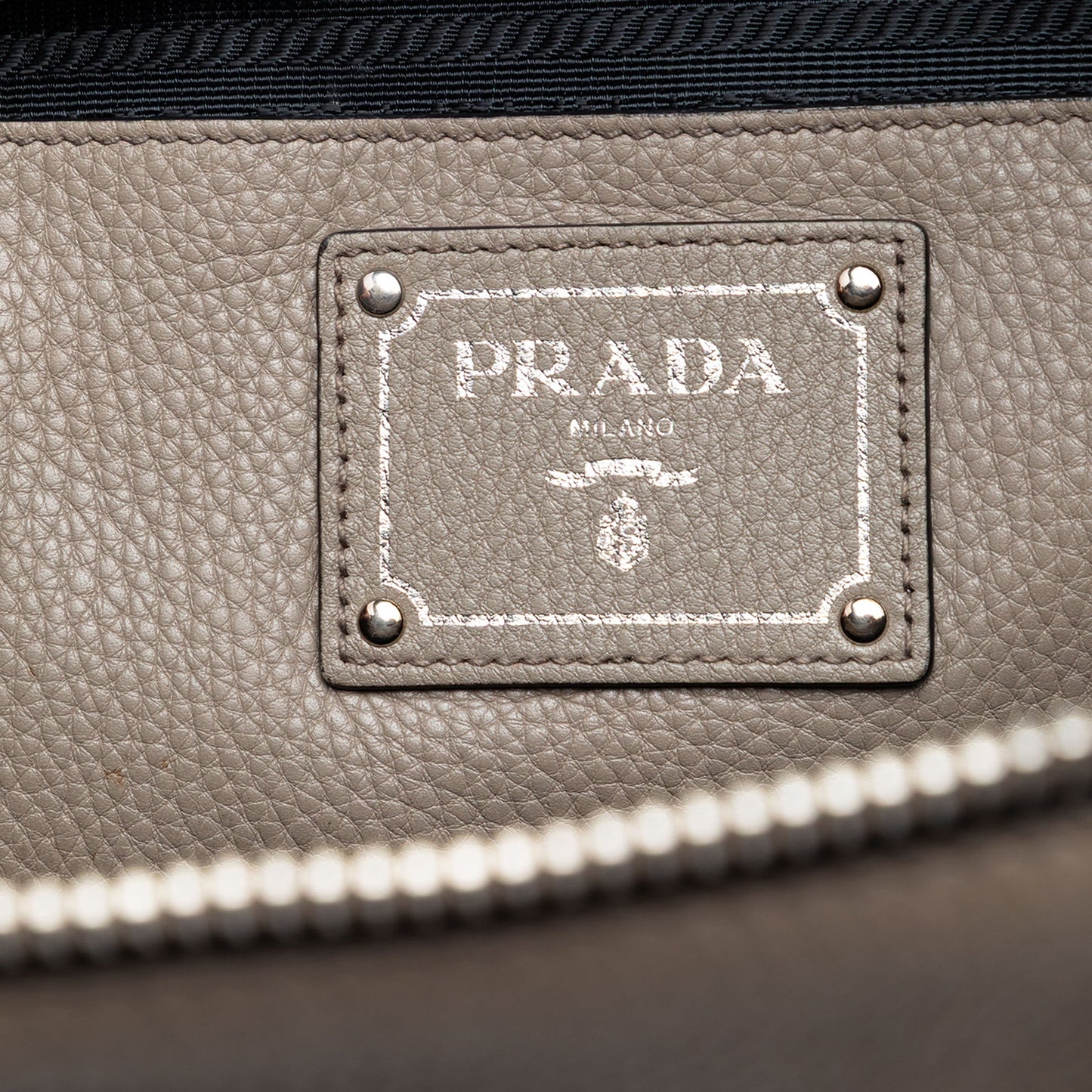 Prada Vitello Daino Double Handle Bag
