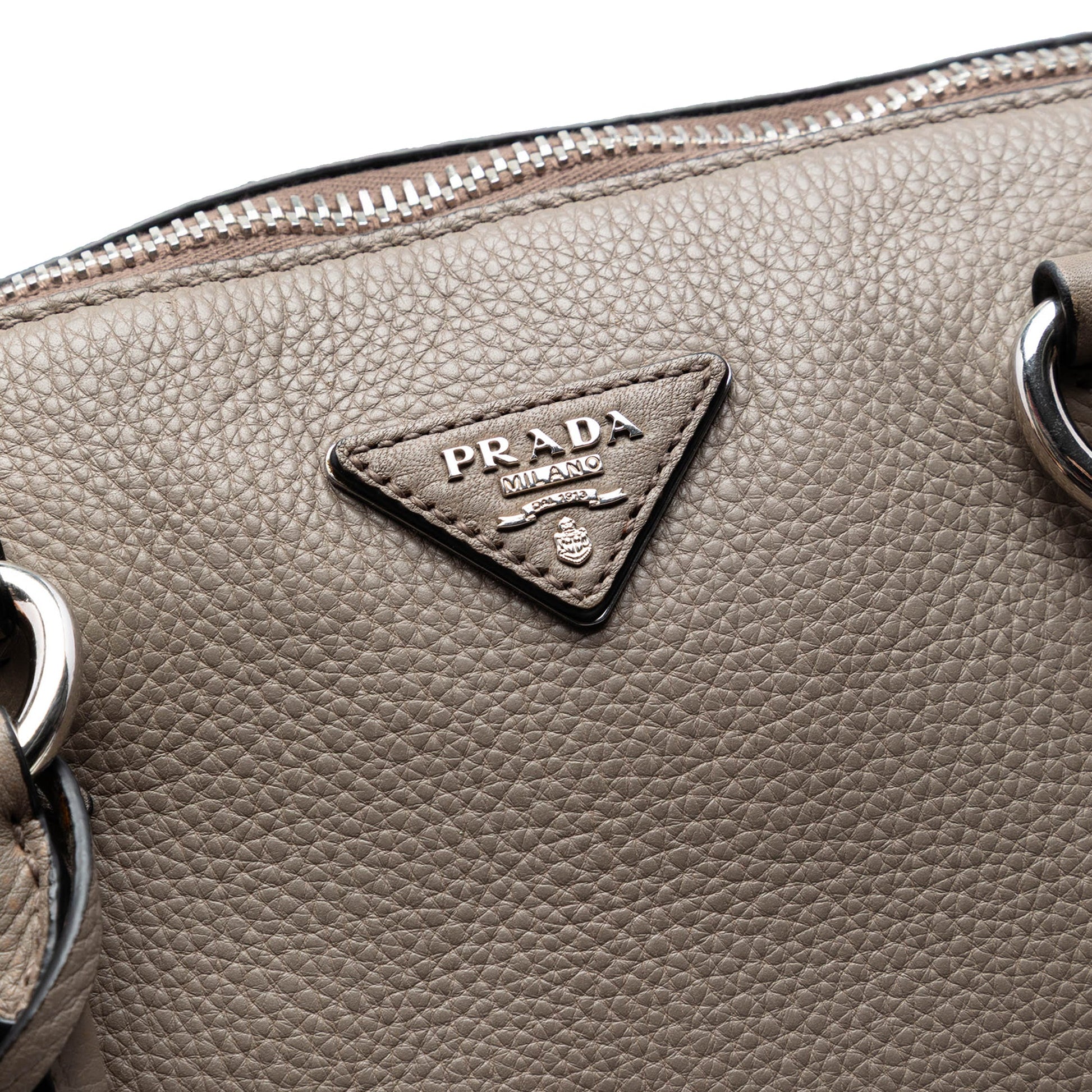 Prada Vitello Daino Double Handle Bag