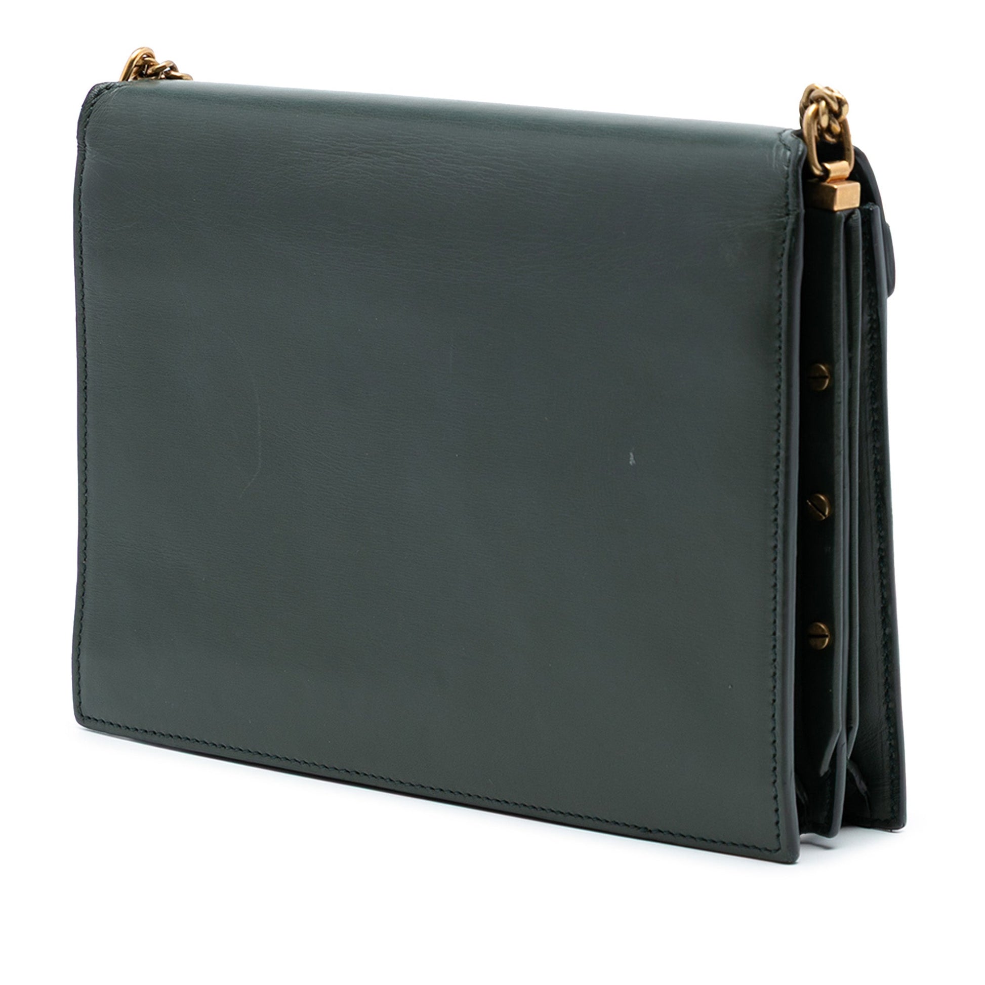 Saint Laurent Smooth Calfskin Monogram Cassandra Clasp Bag