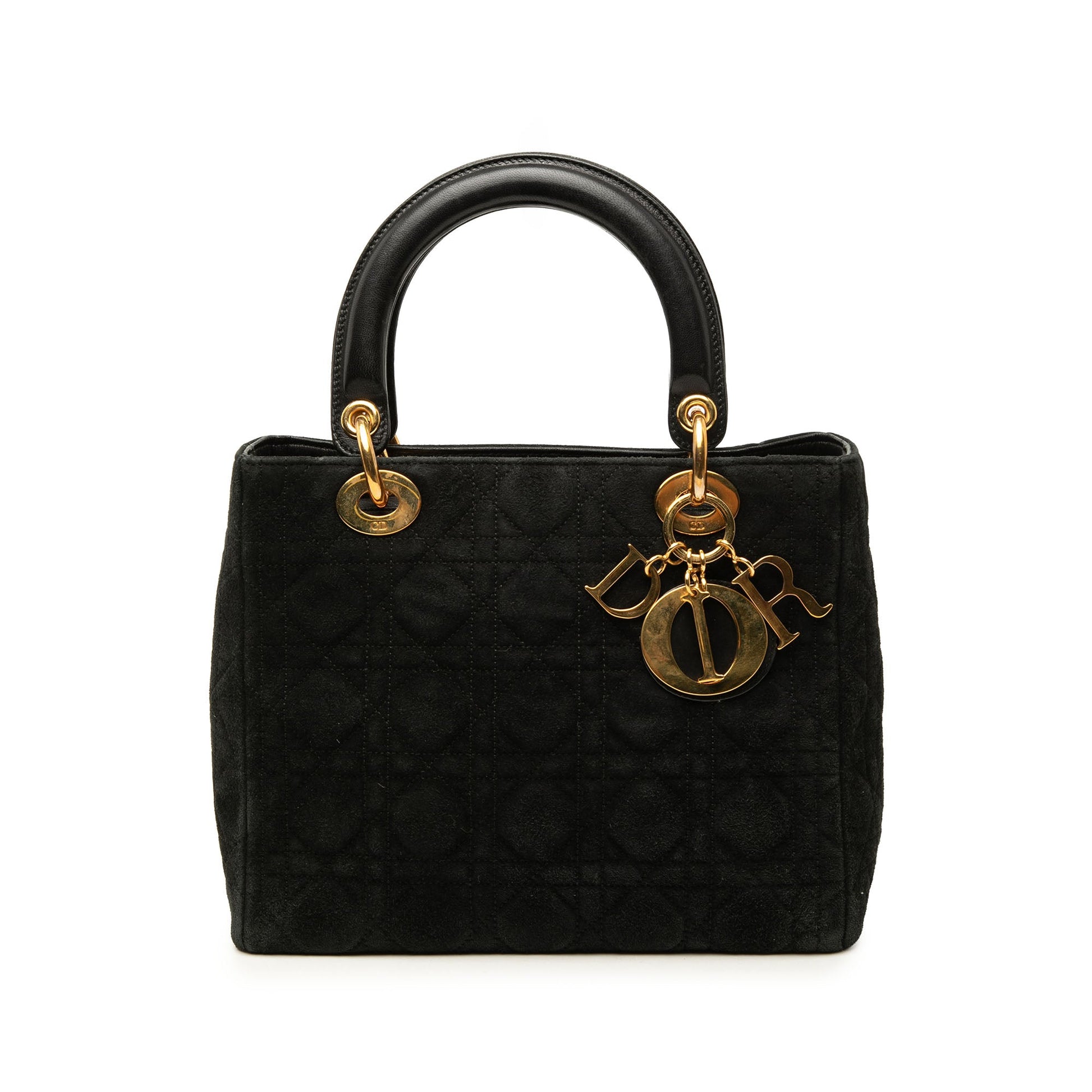 Dior Medium Suede Cannage Lady Dior