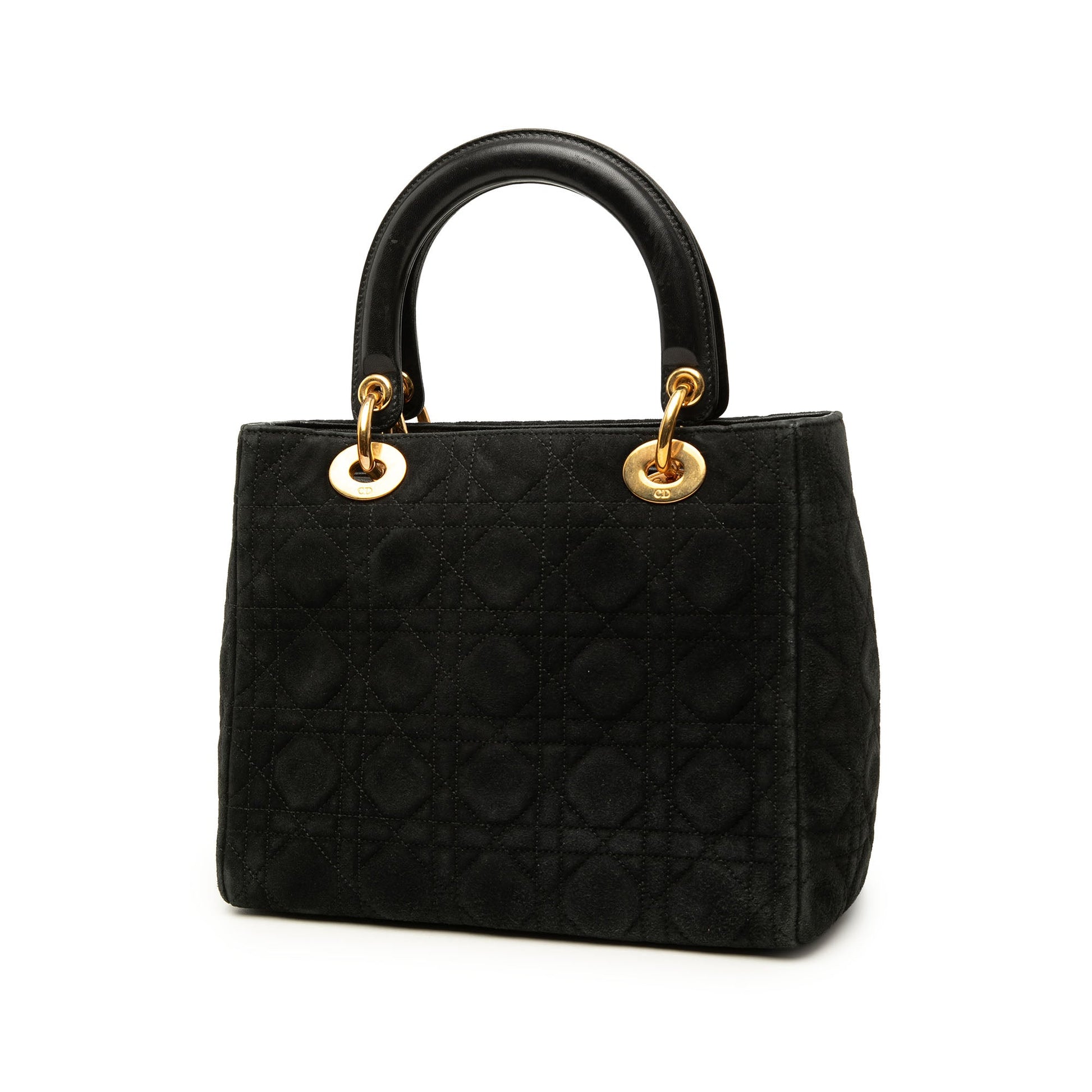 Dior Medium Suede Cannage Lady Dior