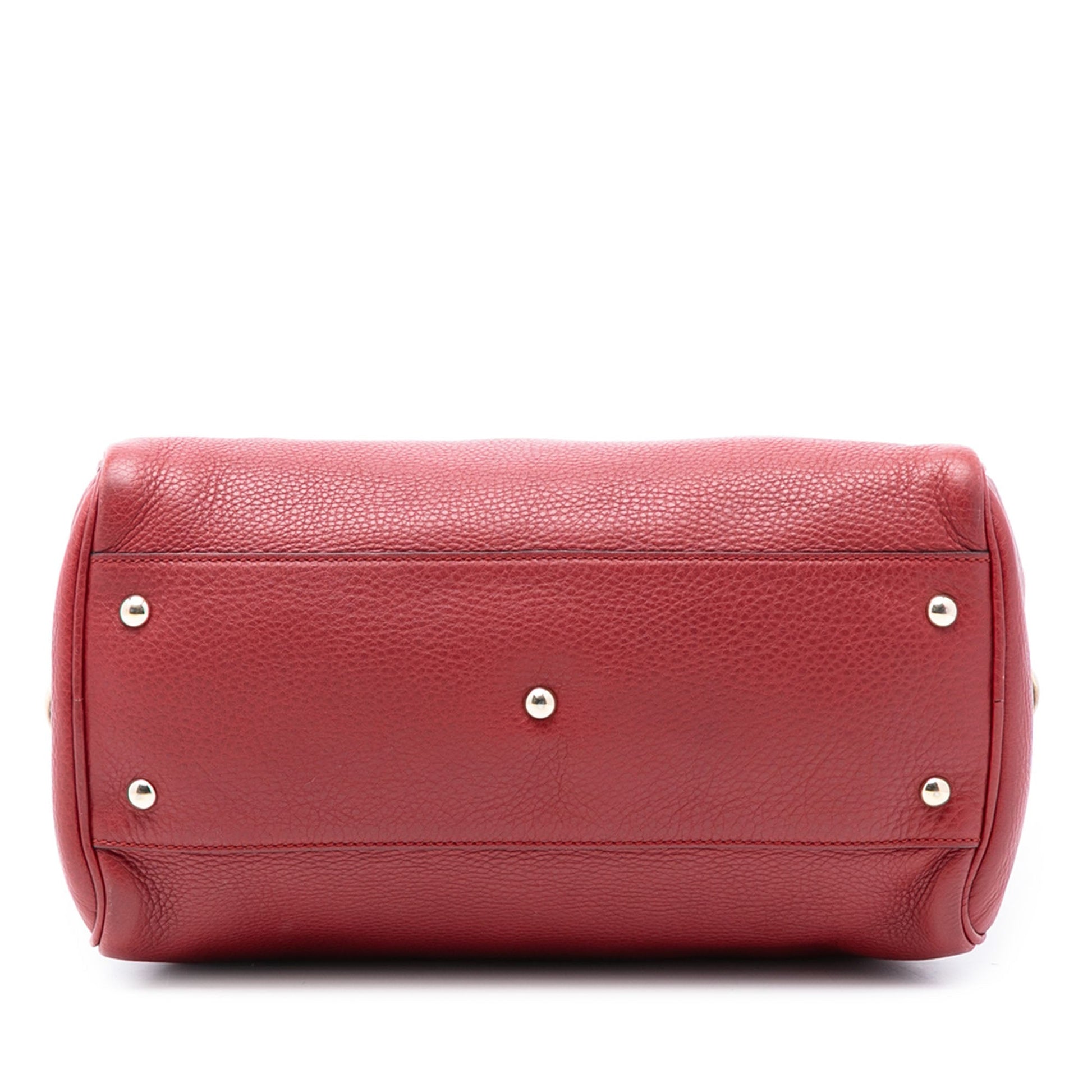 Gucci Medium Calfskin Bamboo Shopper Boston Bag