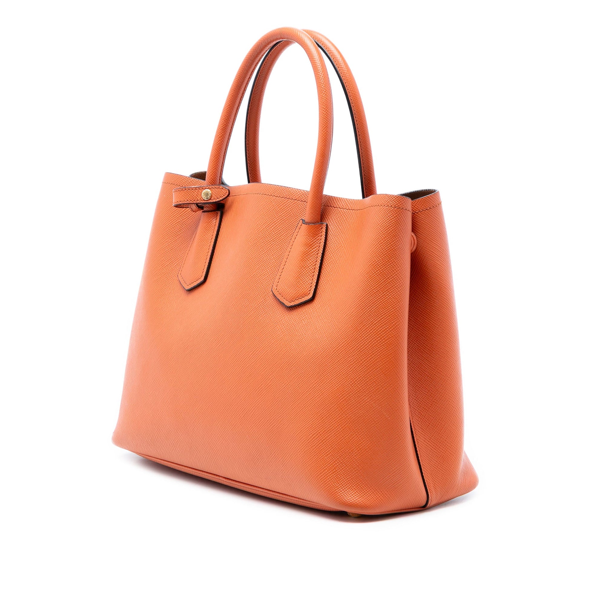 Prada Medium Saffiano Cuir Double Handle Satchel