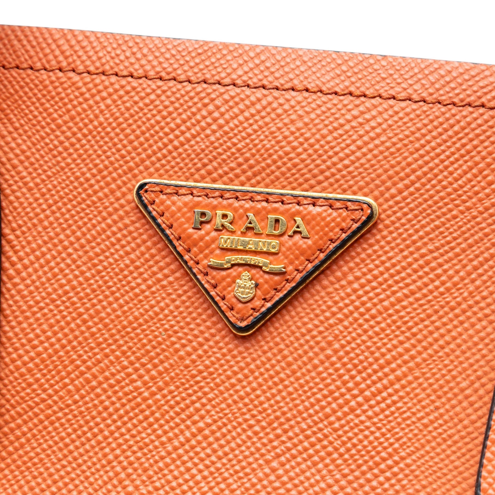 Prada Medium Saffiano Cuir Double Handle Satchel