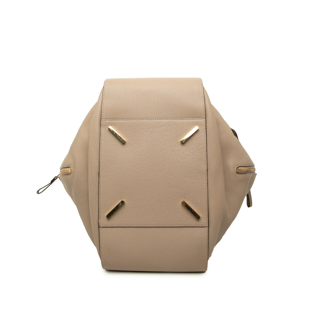 LOEWE Medium Grained Calfskin Hammock Satchel — Beige