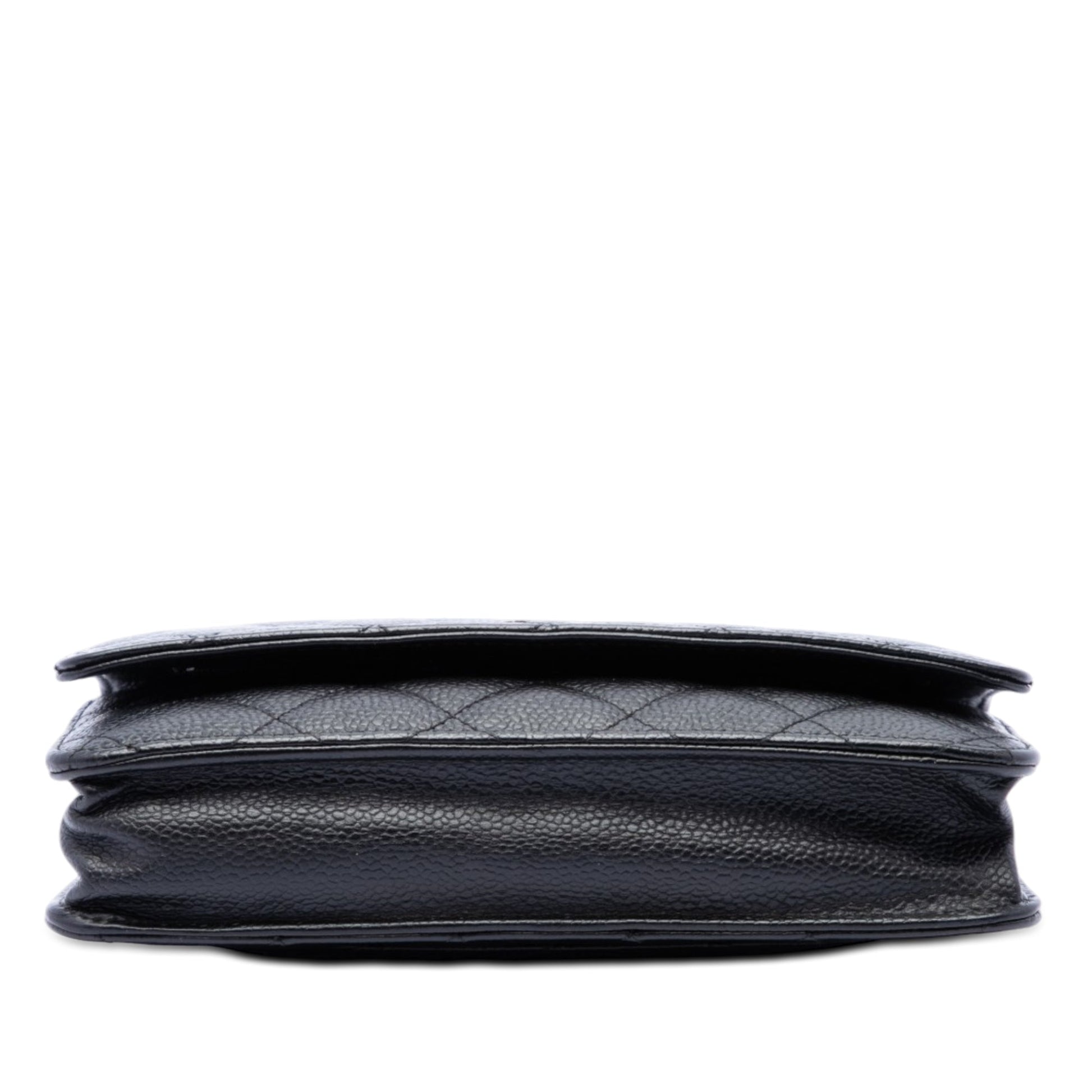 Chanel CC Quilted Caviar Wallet on Chain