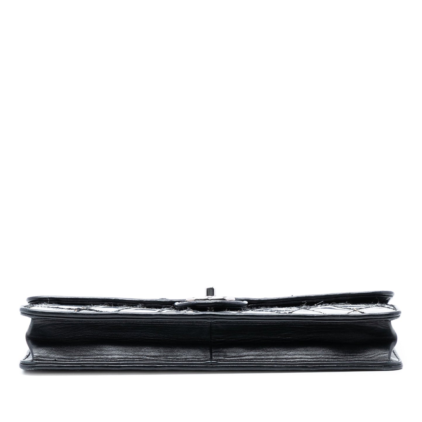 Chanel CC PVC Wool and Leather Scale East West Flap