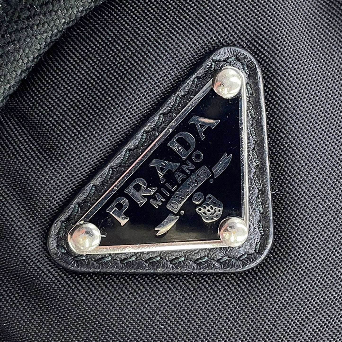 Prada Mini Tessuto Round Pouch Crossbody