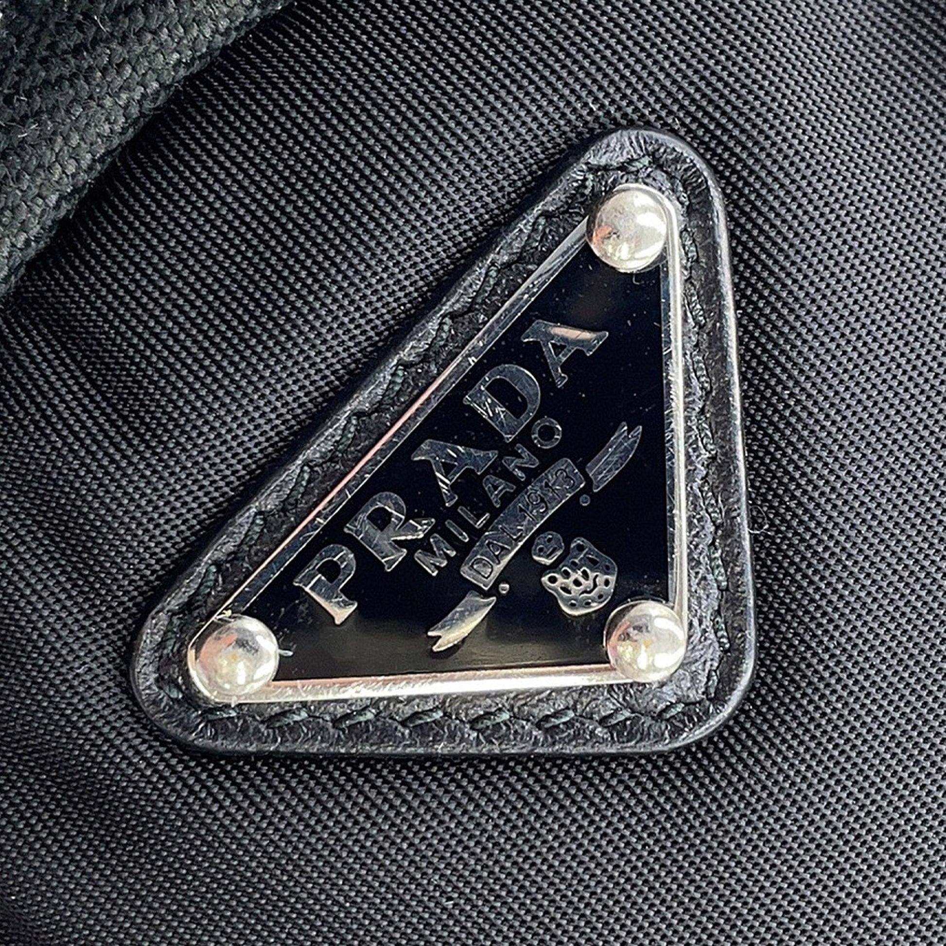 Prada Mini Tessuto Round Pouch Crossbody