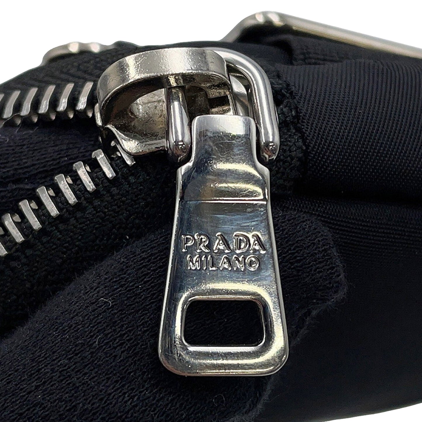Prada Mini Tessuto Round Pouch Crossbody