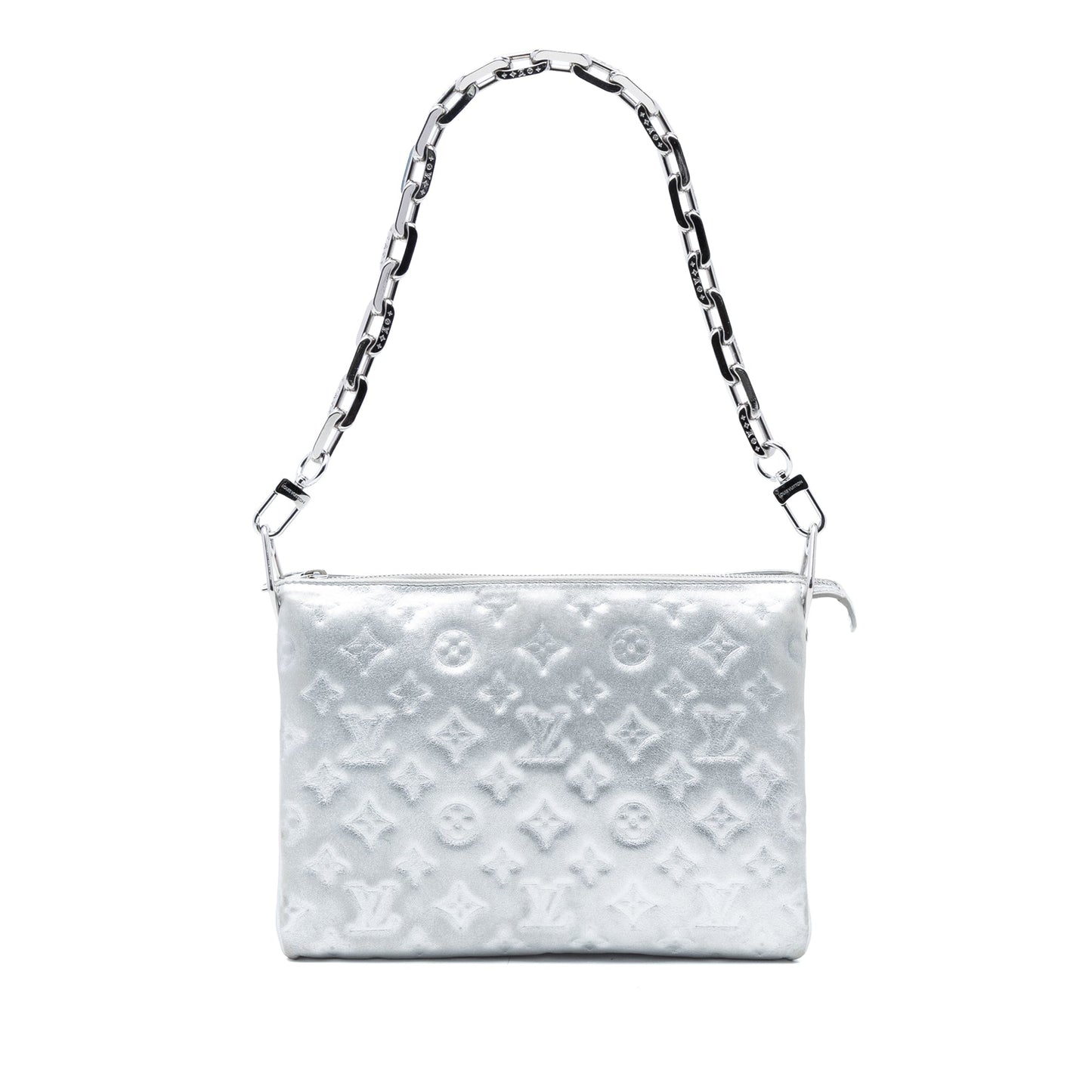 Louis Vuitton Monogram Embossed Puffy Lambskin Coussin PM