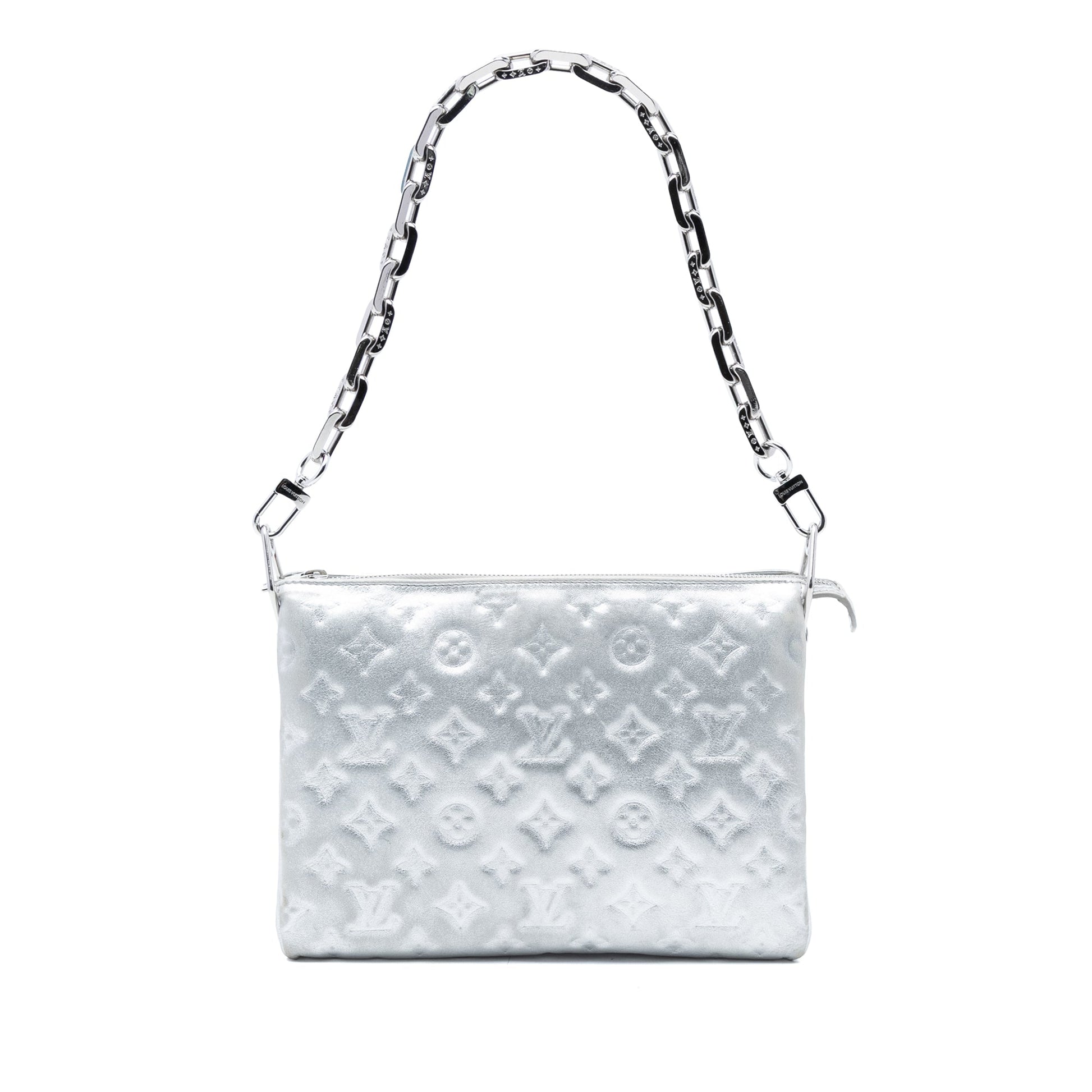 Louis Vuitton Monogram Embossed Puffy Lambskin Coussin PM