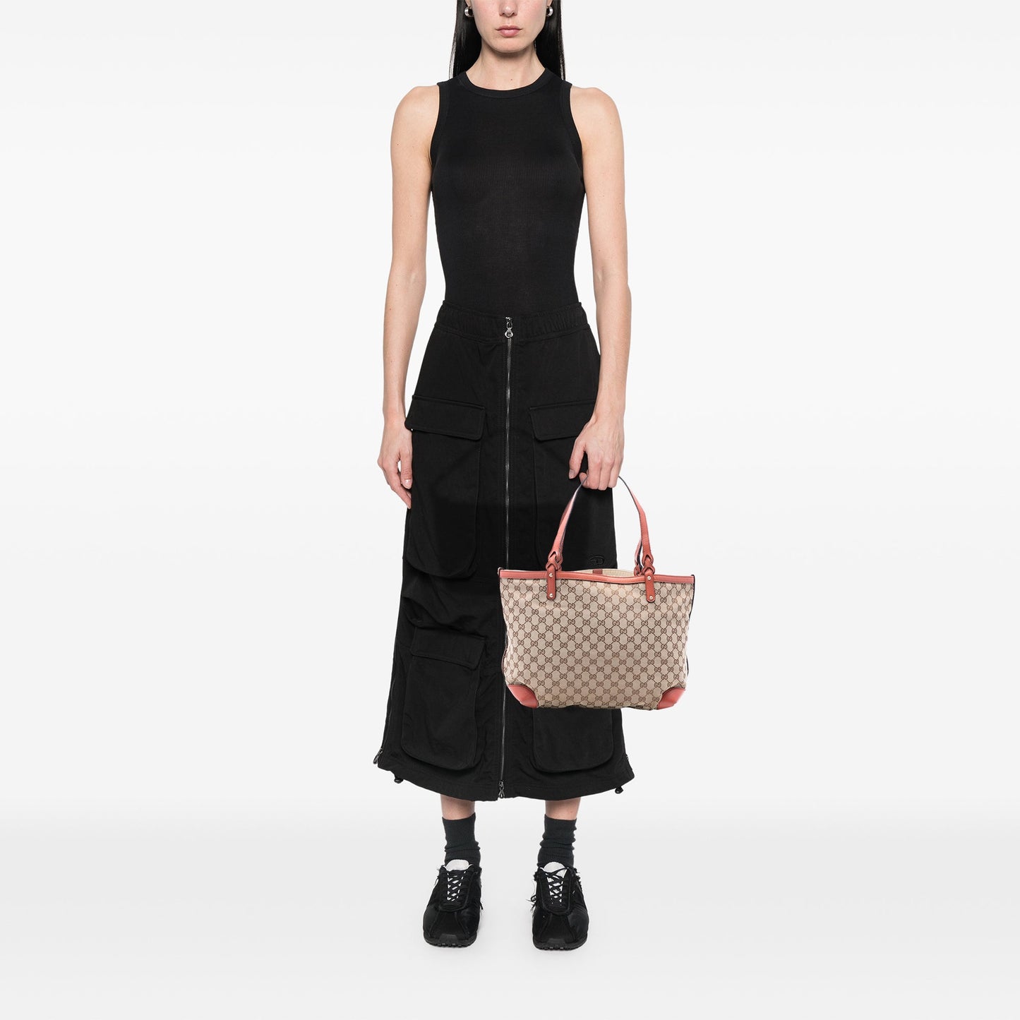 Gucci Medium GG Canvas Craft Tote